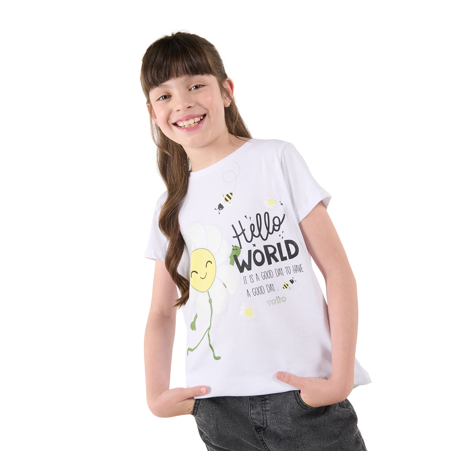 Camiseta para Niña Salak 2 Blanca