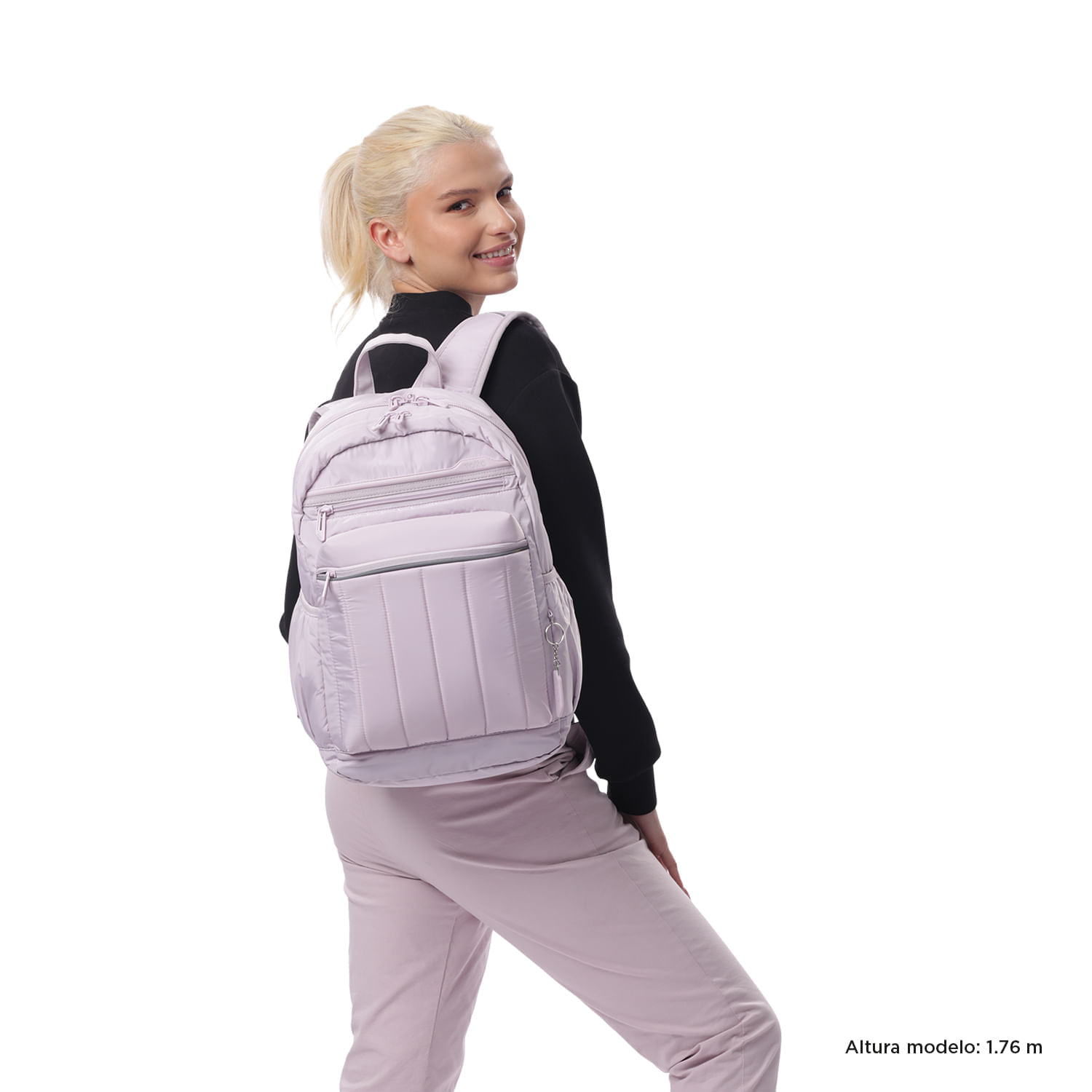 Morral Porta PC 14" Plaine Rosado Mujer