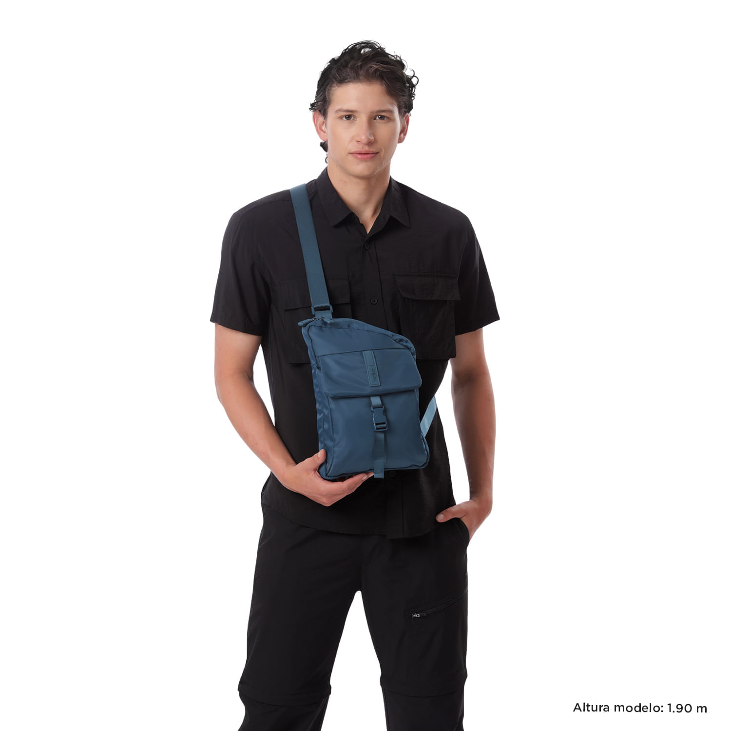Bolsos Totto para Hombre Ttb Azul Mediano Tablet 10"