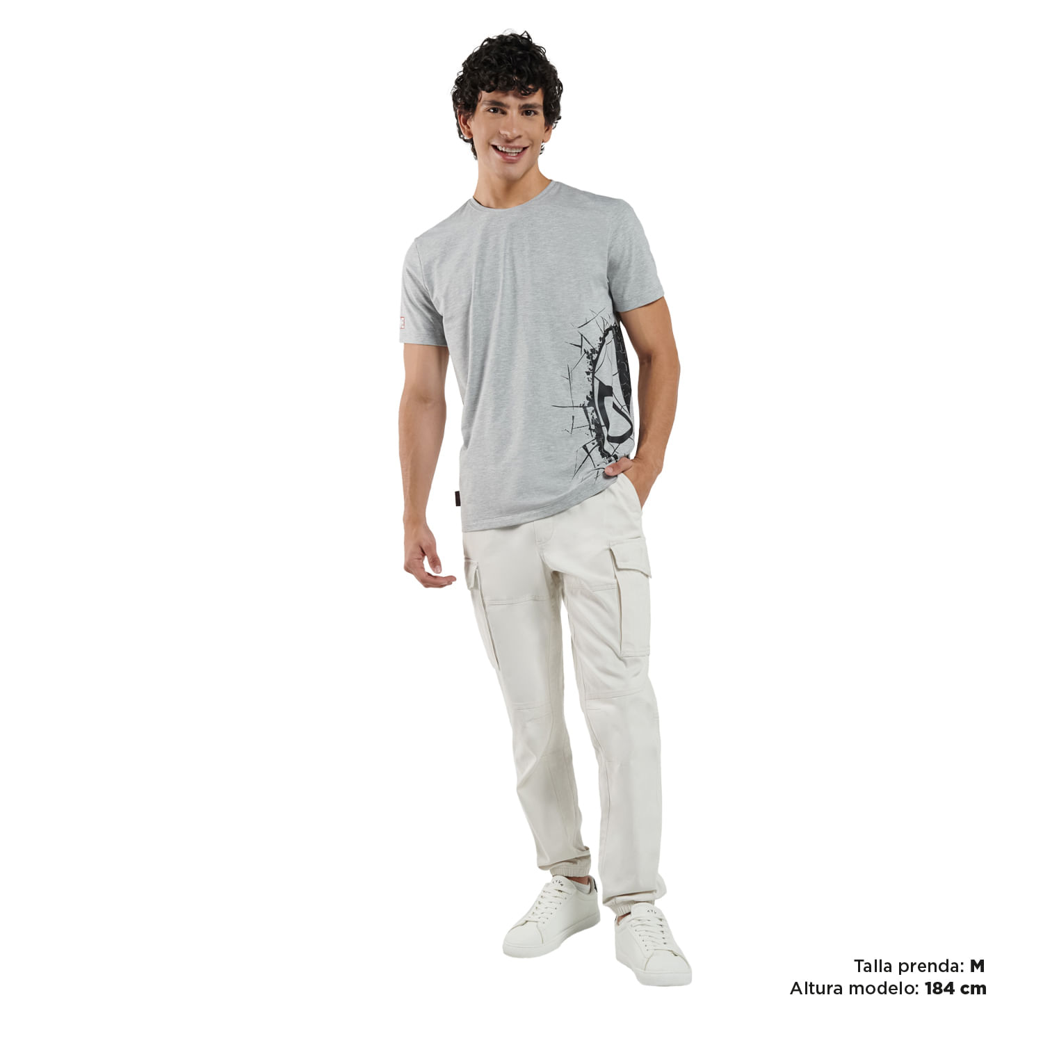 Camiseta para Hombre Spiderman Red Gris