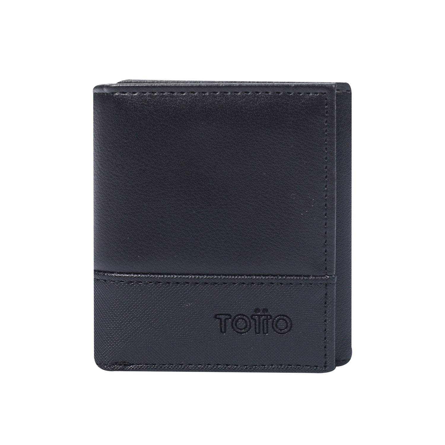 Billetera para Hombre Saffiano Totto Negra con RFID Blocker