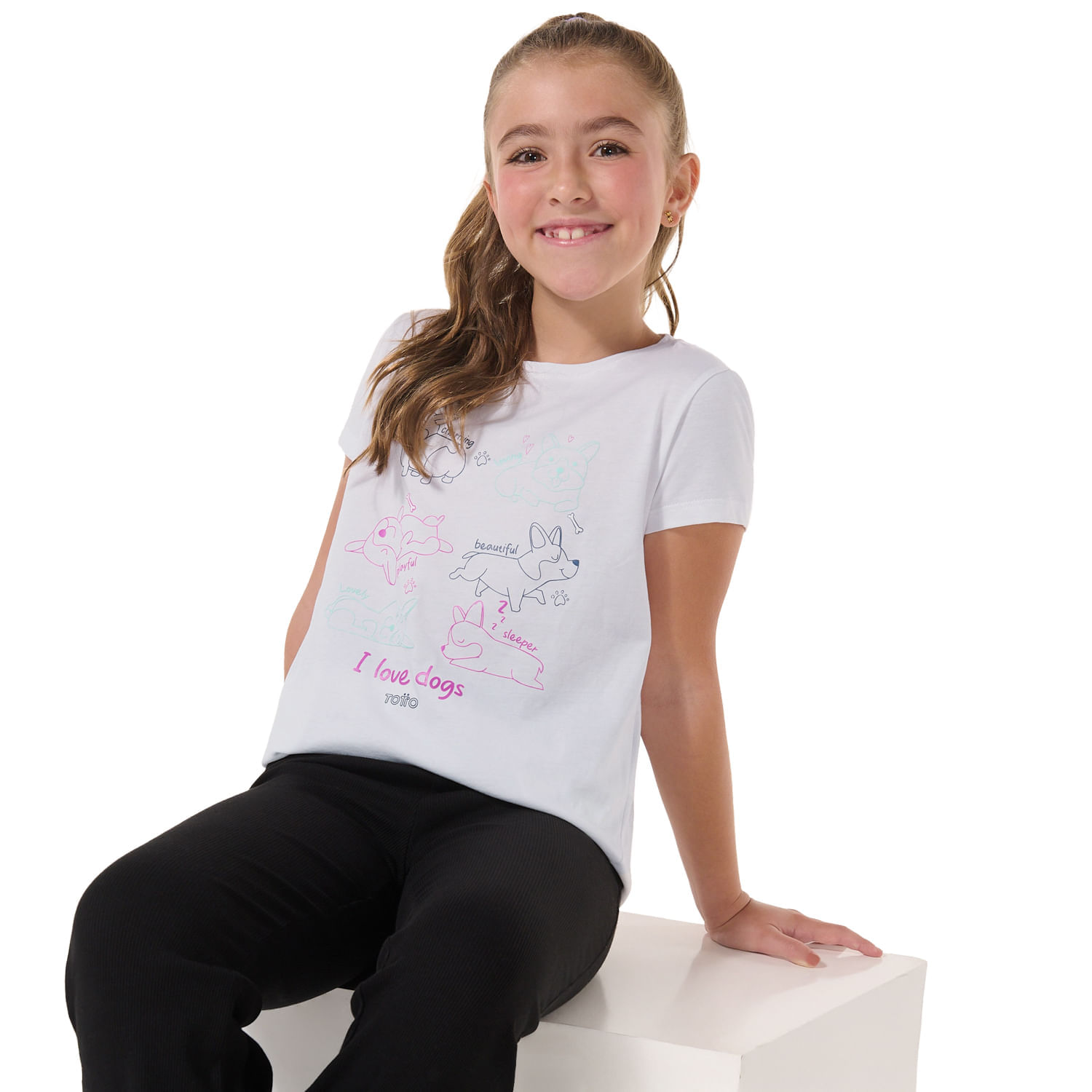 Camiseta estampada para Niña Proyect Blanca