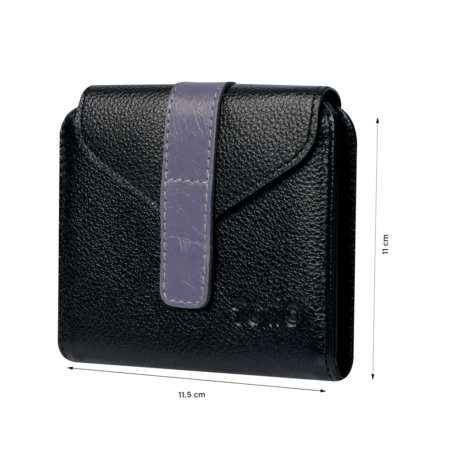 Billetera Almandina Con RFID Blocker Negra Mujer