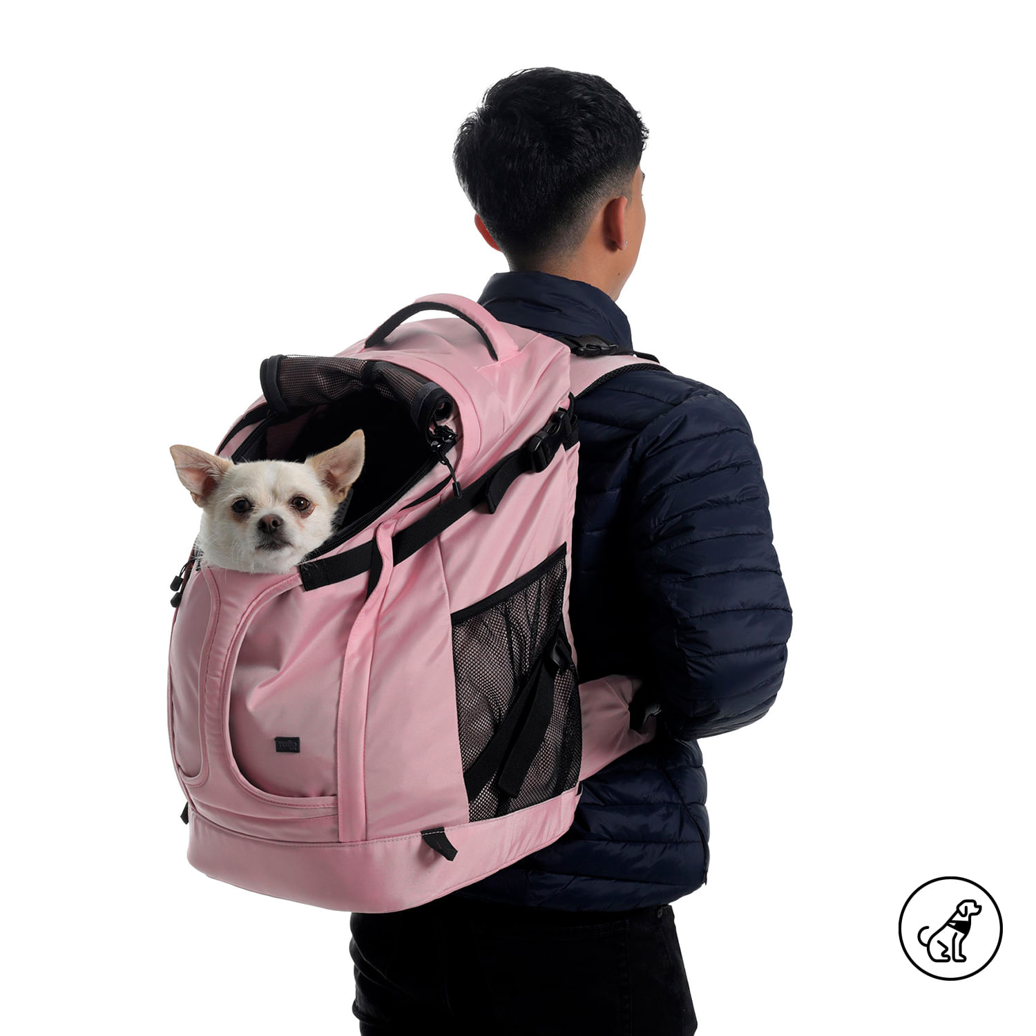 Cargador para mascota Meraki Rosado