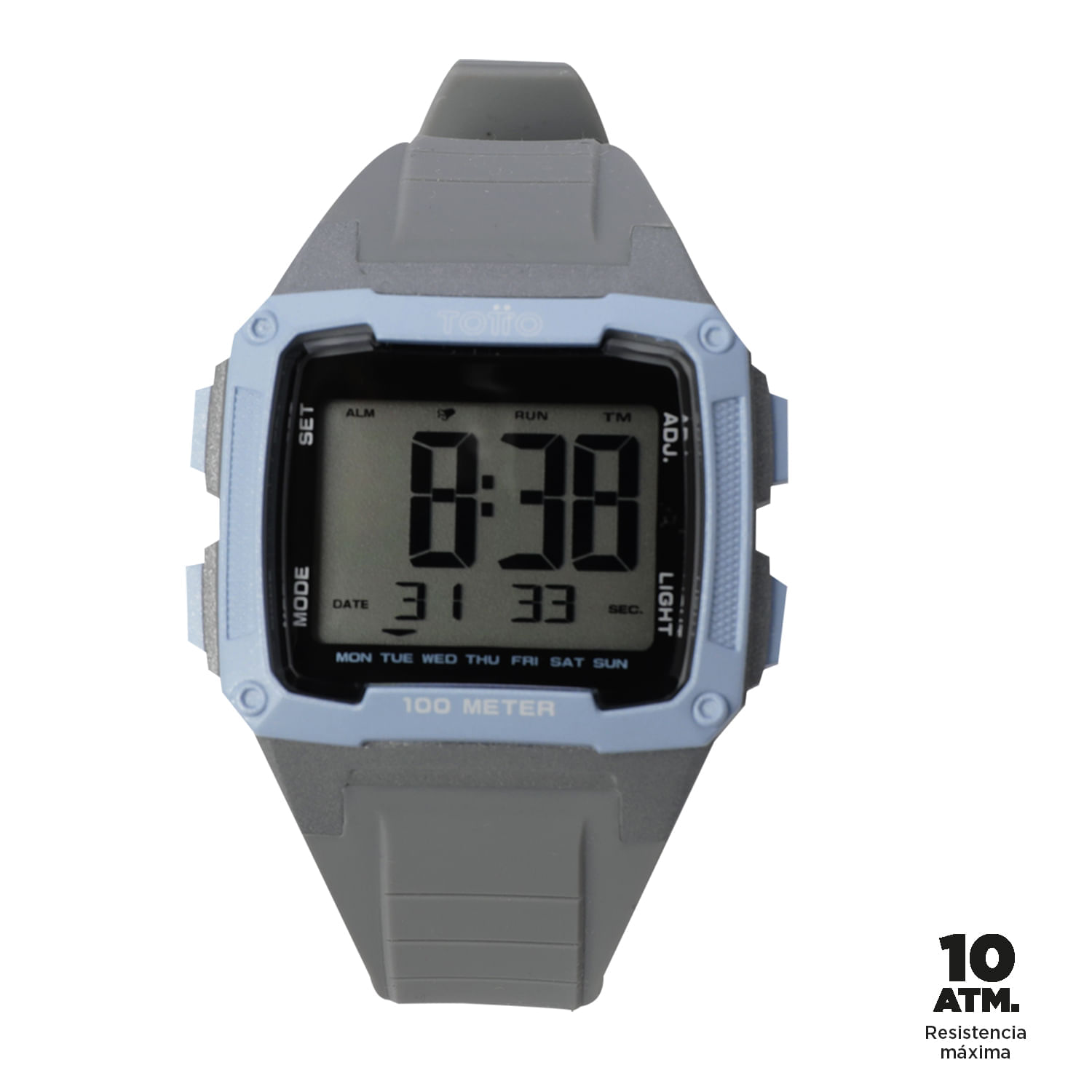 Reloj Digital Quora color Gris Mujer