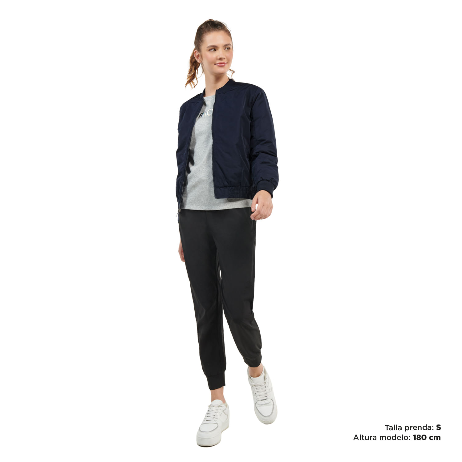 Chaqueta para mujer bomber azul XL