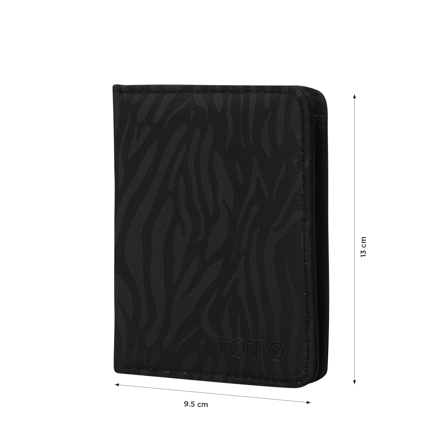 Billetera Texture Rig con RFID Blocker Negra Mujer