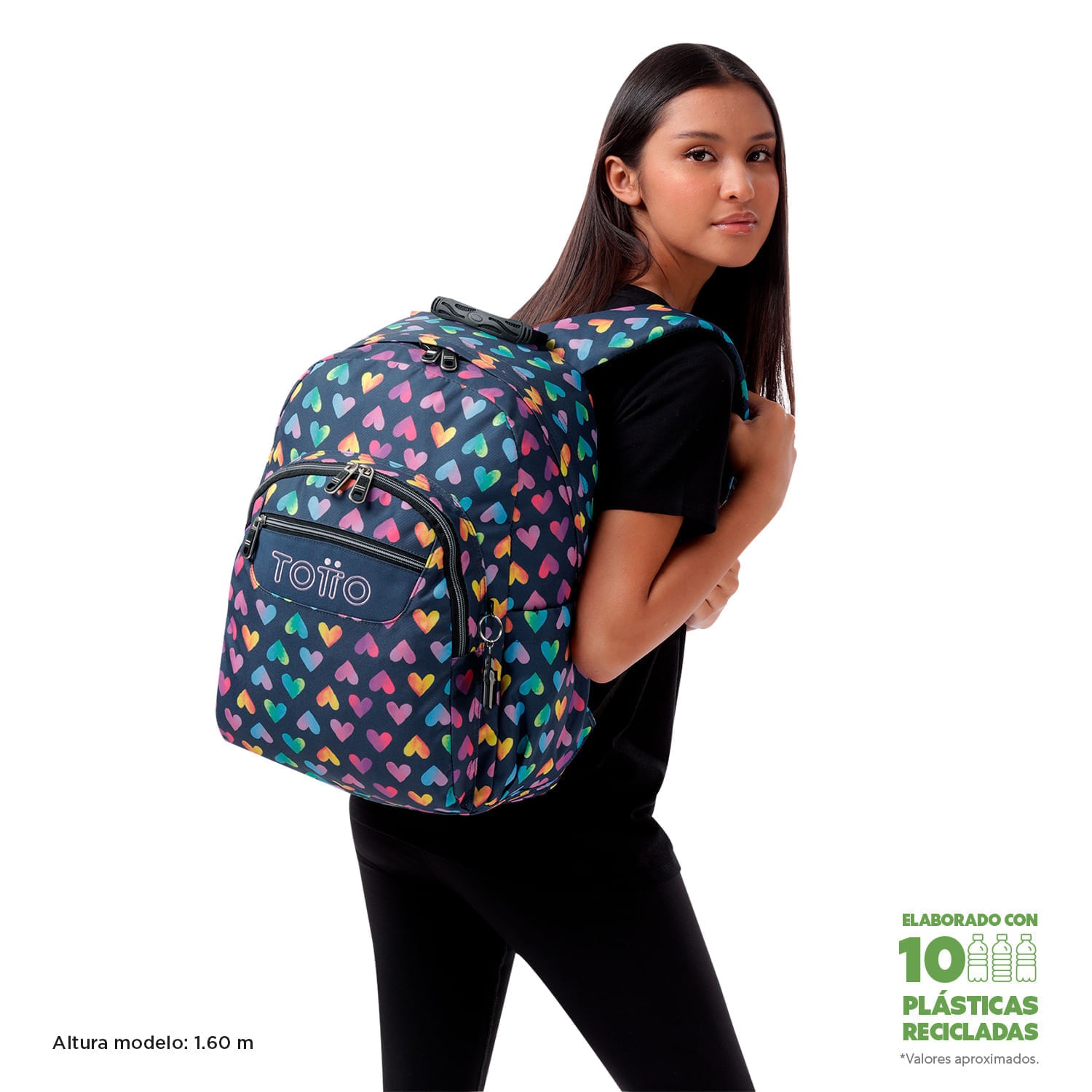 Maleta para colegio Acuareles Gris