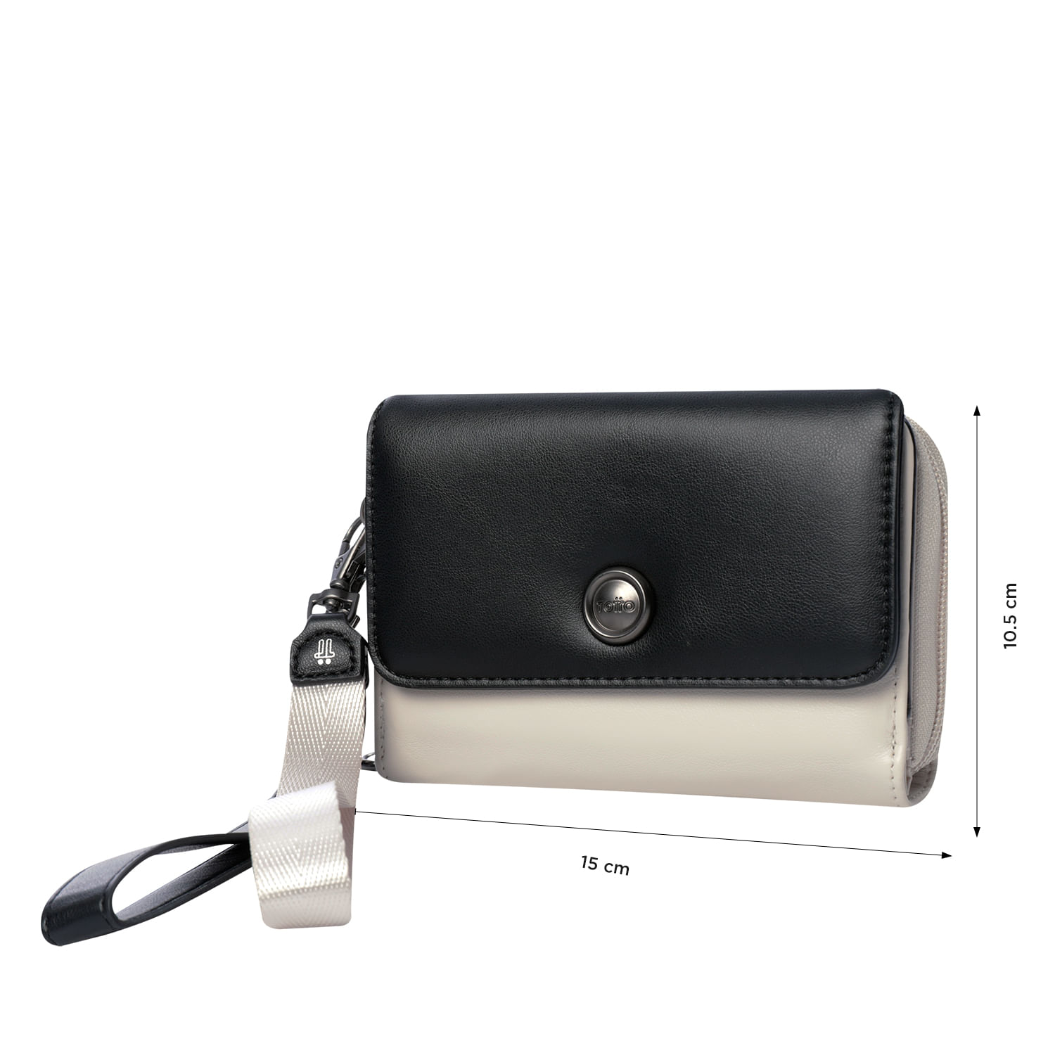 Billetera Style Can Con RFID Blocker Negra/Gris Mujer