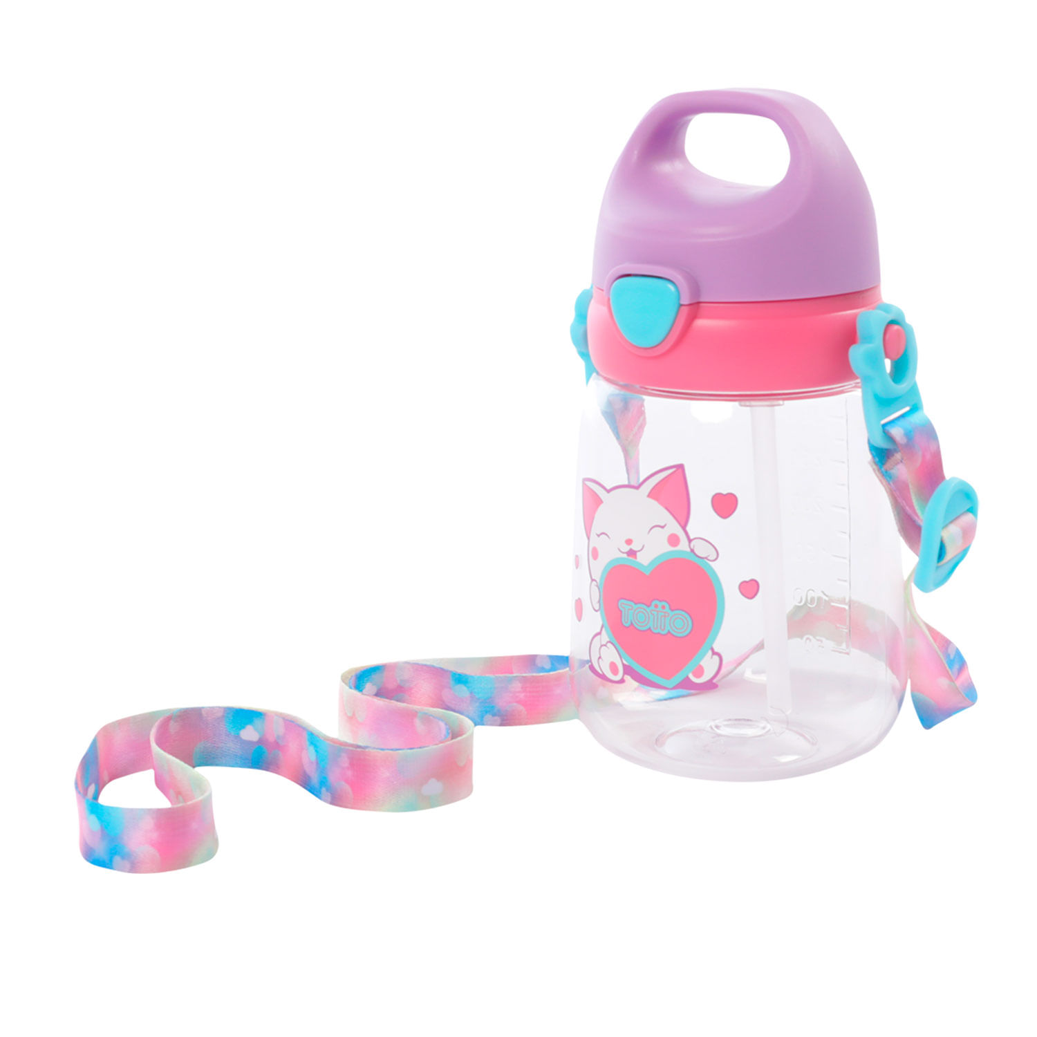 Botilito Plástico Sweety Heart 350 ML Azul
