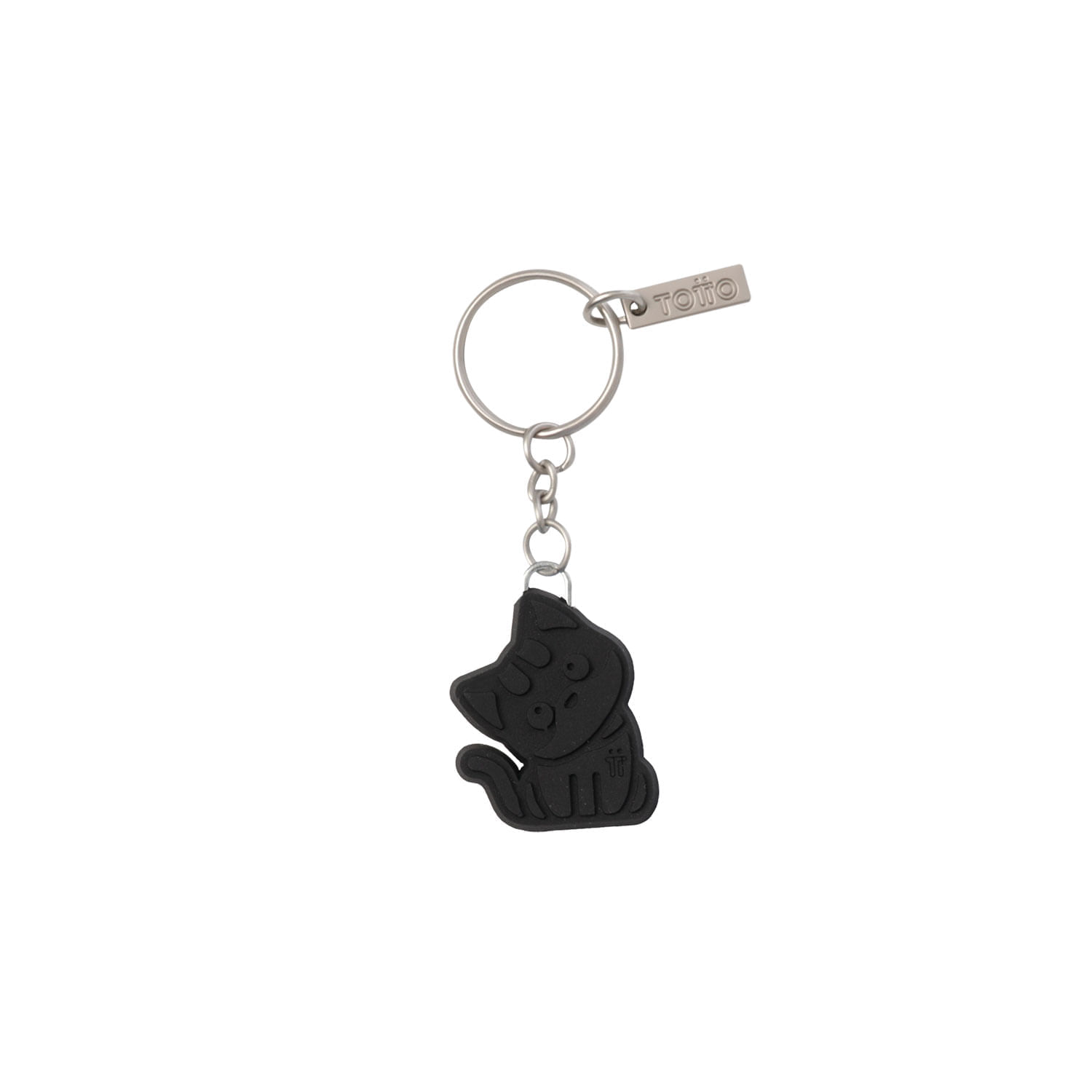 Llavero de Goma Abc color Negro