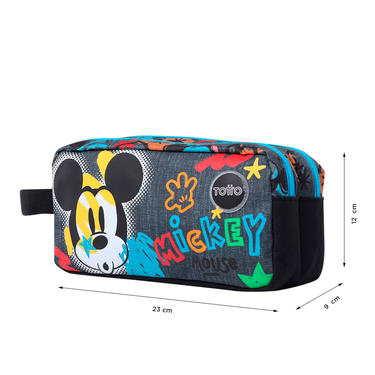Cartuchera para Niño Mickey Gris