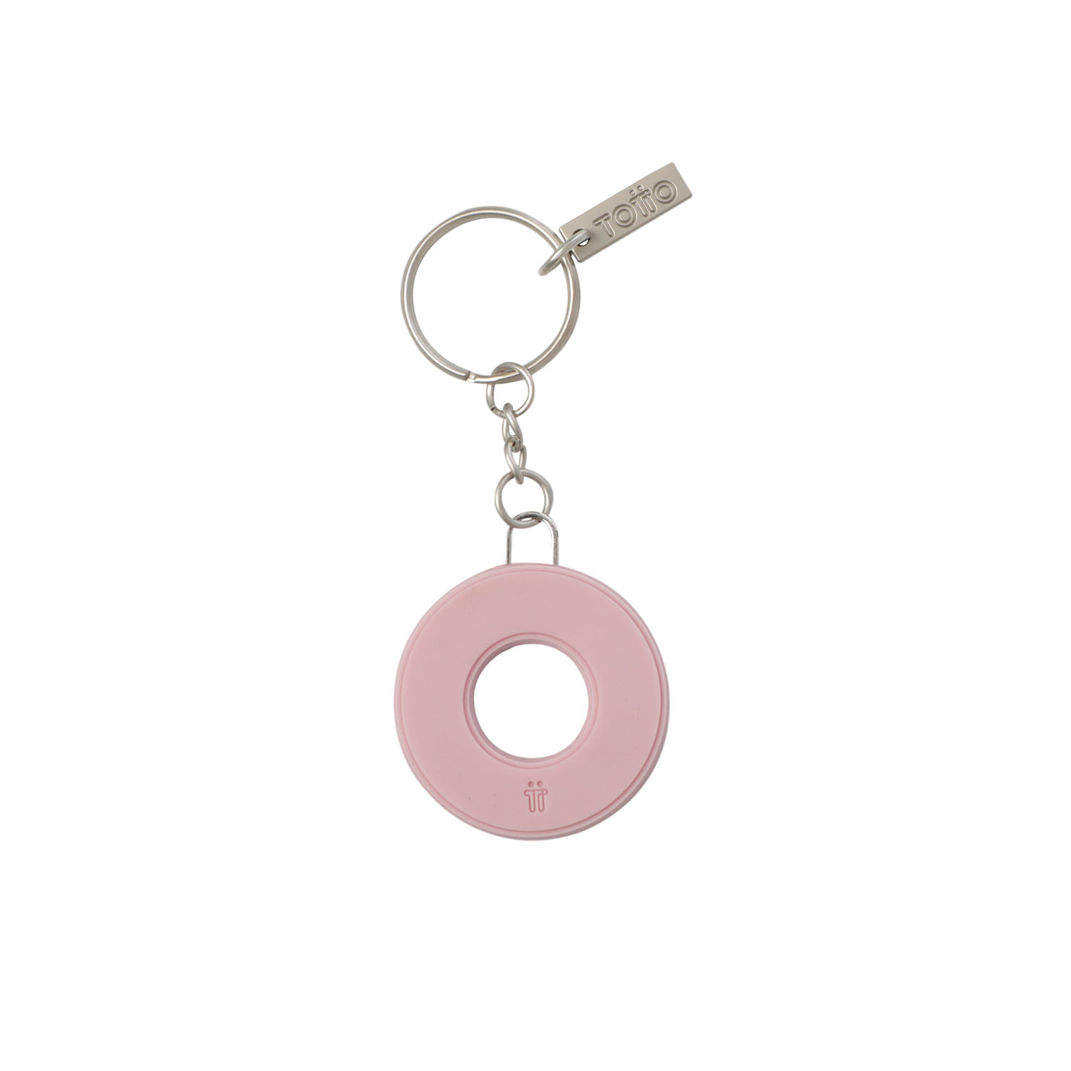 Llavero de Goma Abc color Rosado