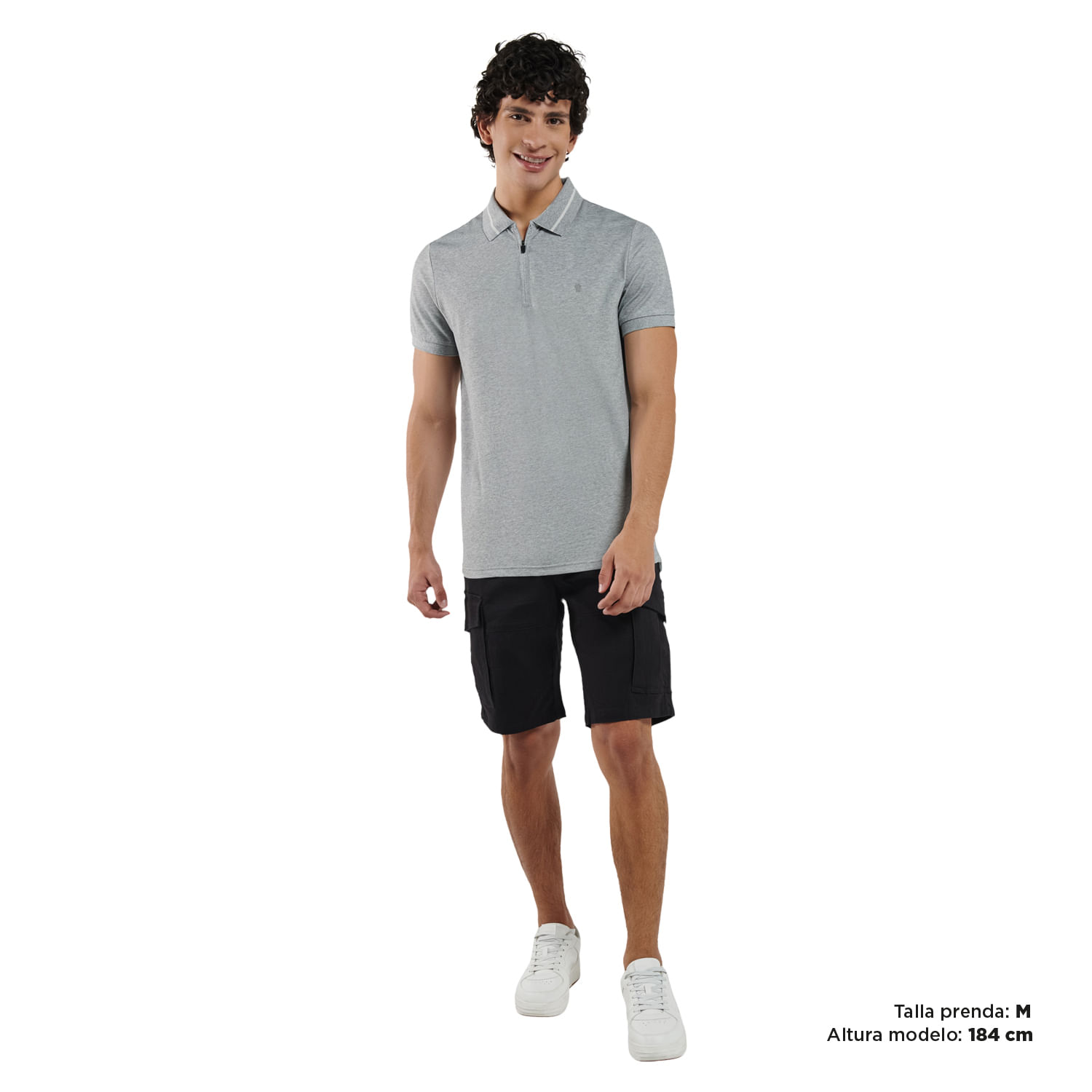 Camiseta Polo Gris Hombre Zugery