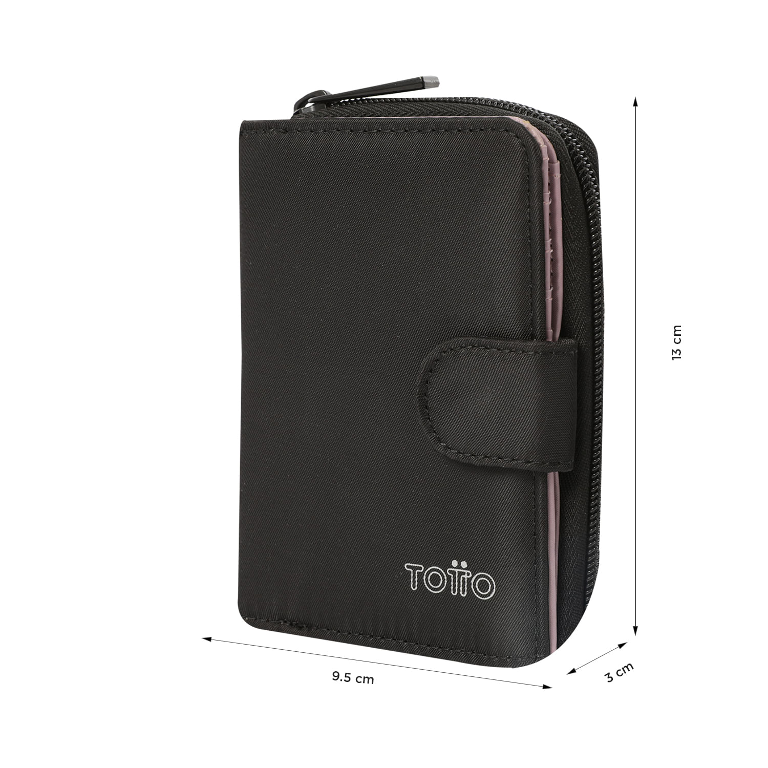 Billetera Daintty con RFID Blocker Negra Mujer