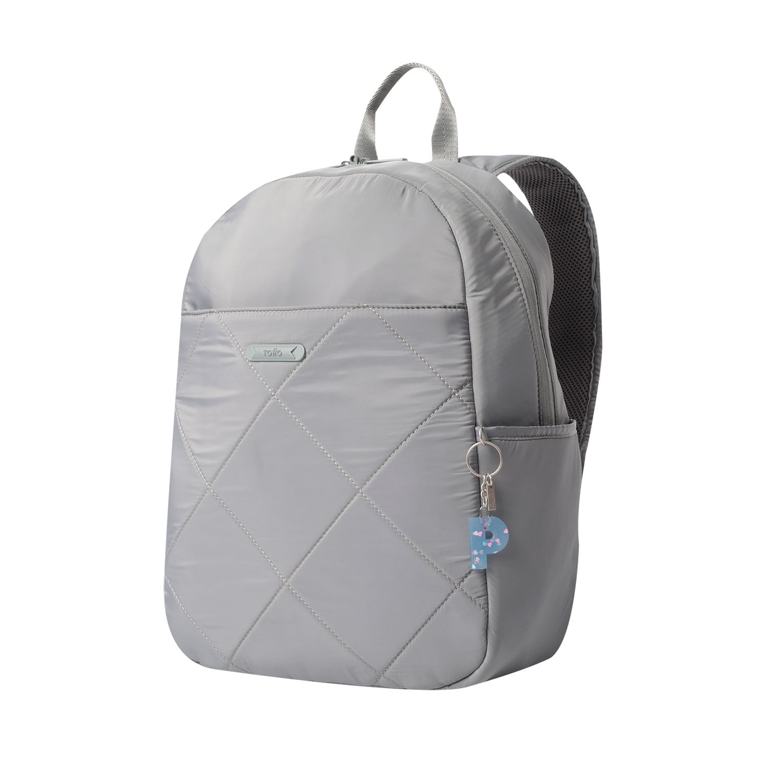Llavero de Goma Abc color Blanco