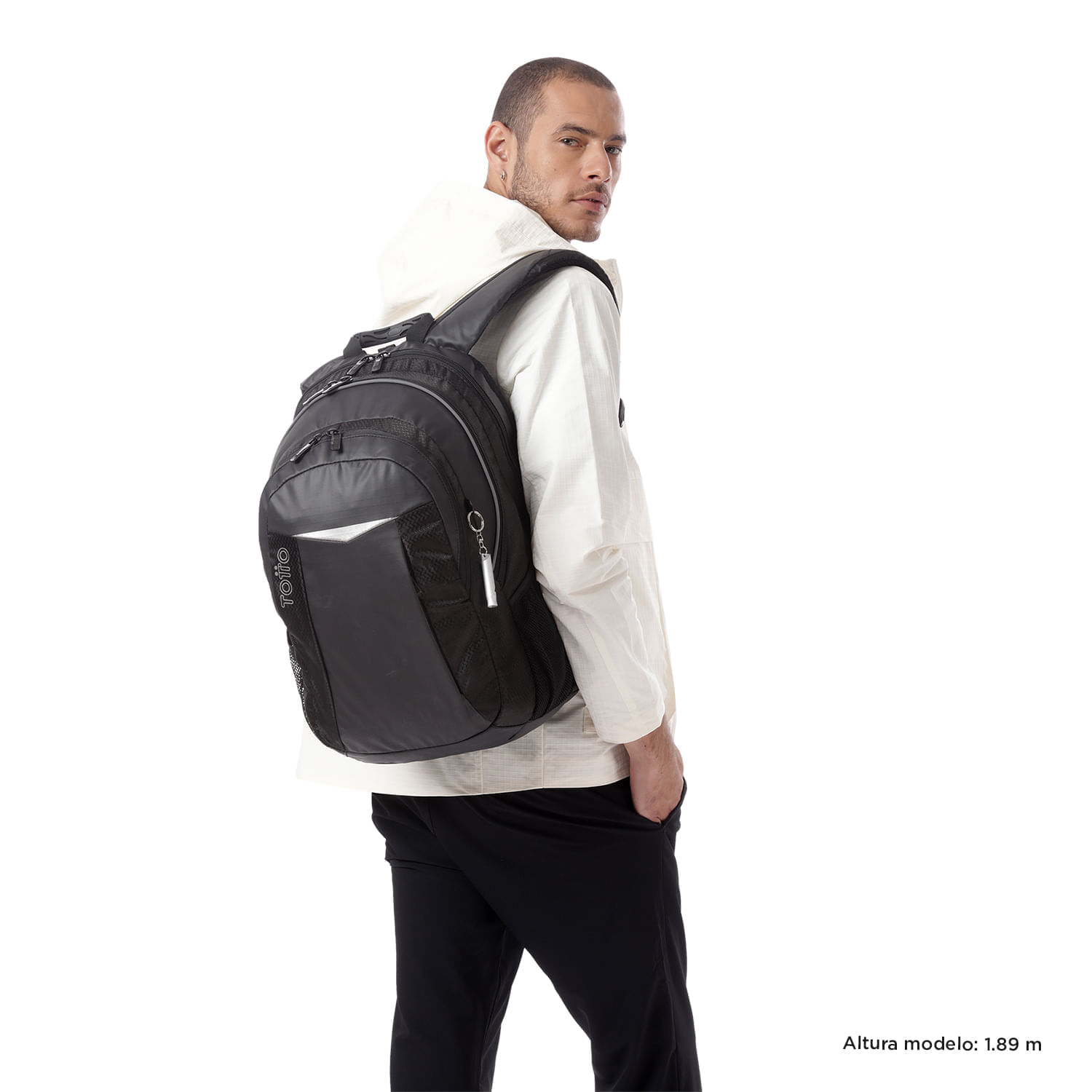 Morral Universitario Teck 2.0 Porta PC 15.4" Negro Hombre