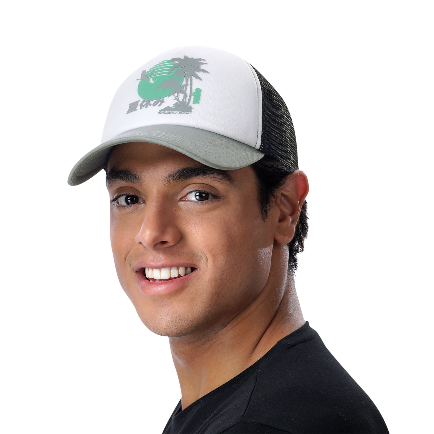 Gorra Camionera para Hombre Atlasy color Gris