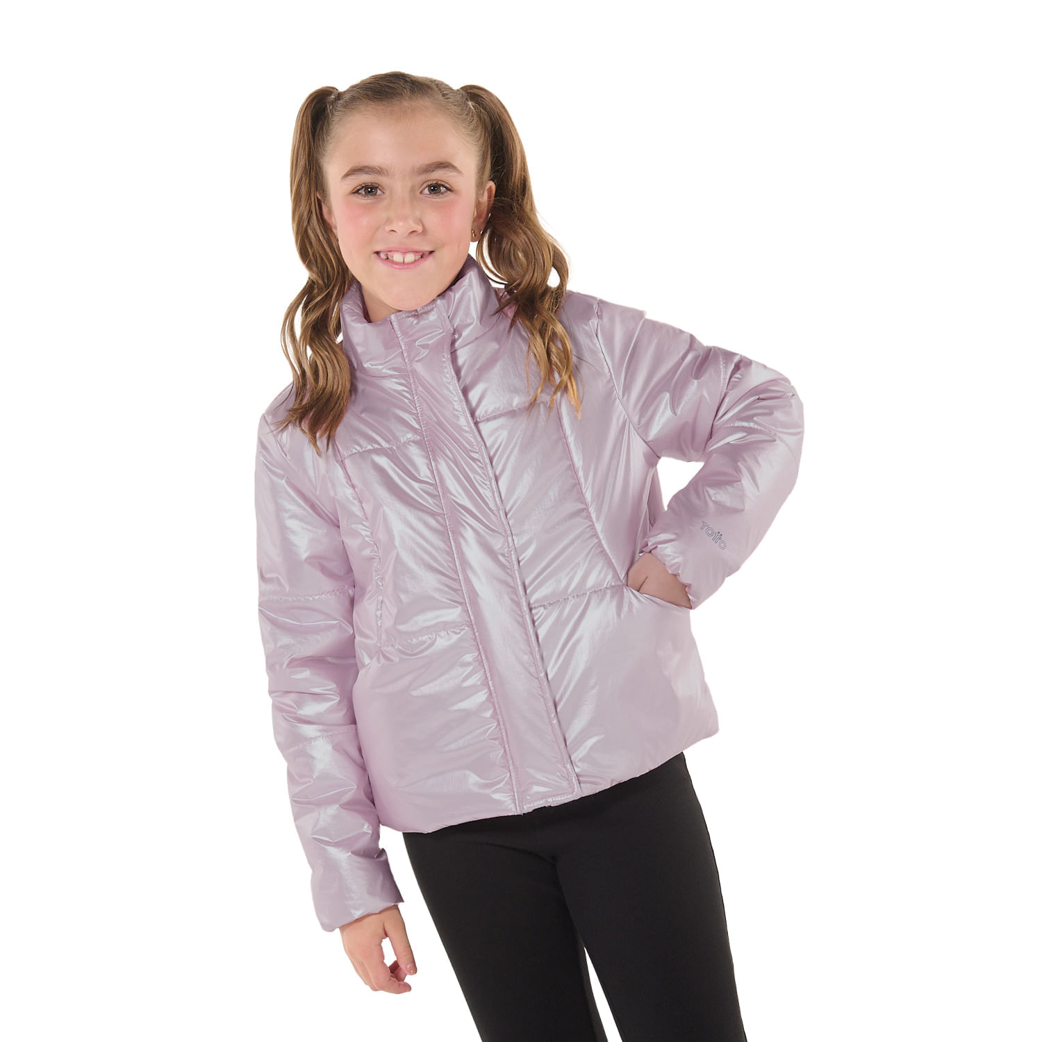 Chaqueta Acolchada para Niña Solly Rosada