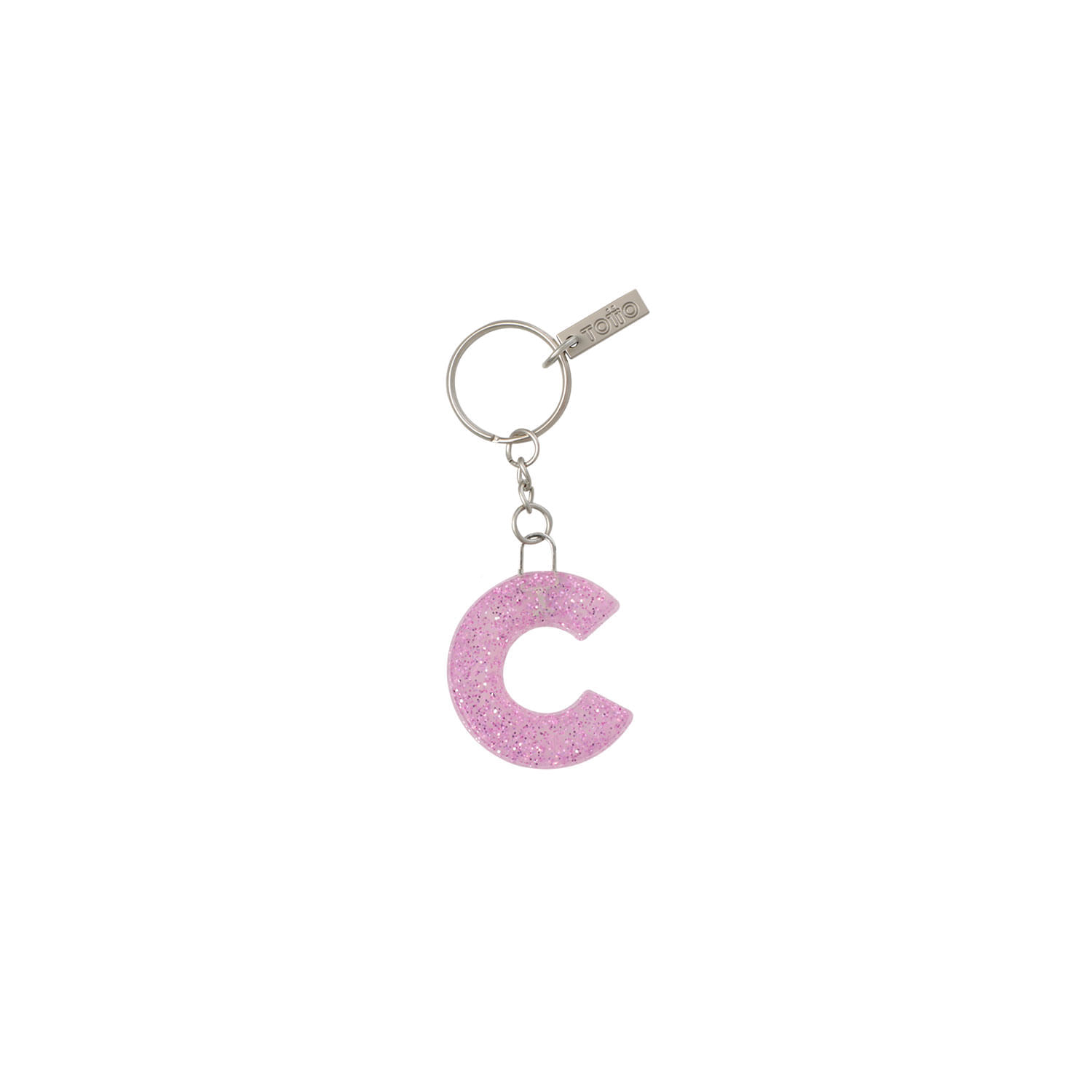Llavero de Goma Abc color Morado