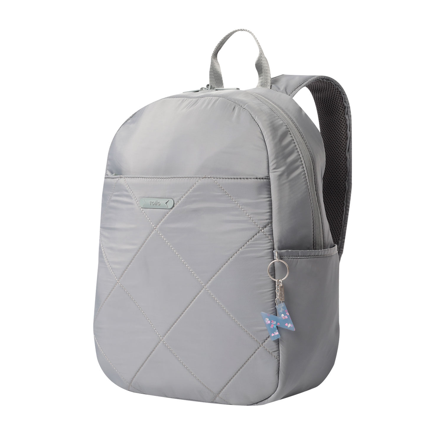 Llavero de Goma Abc color Blanco