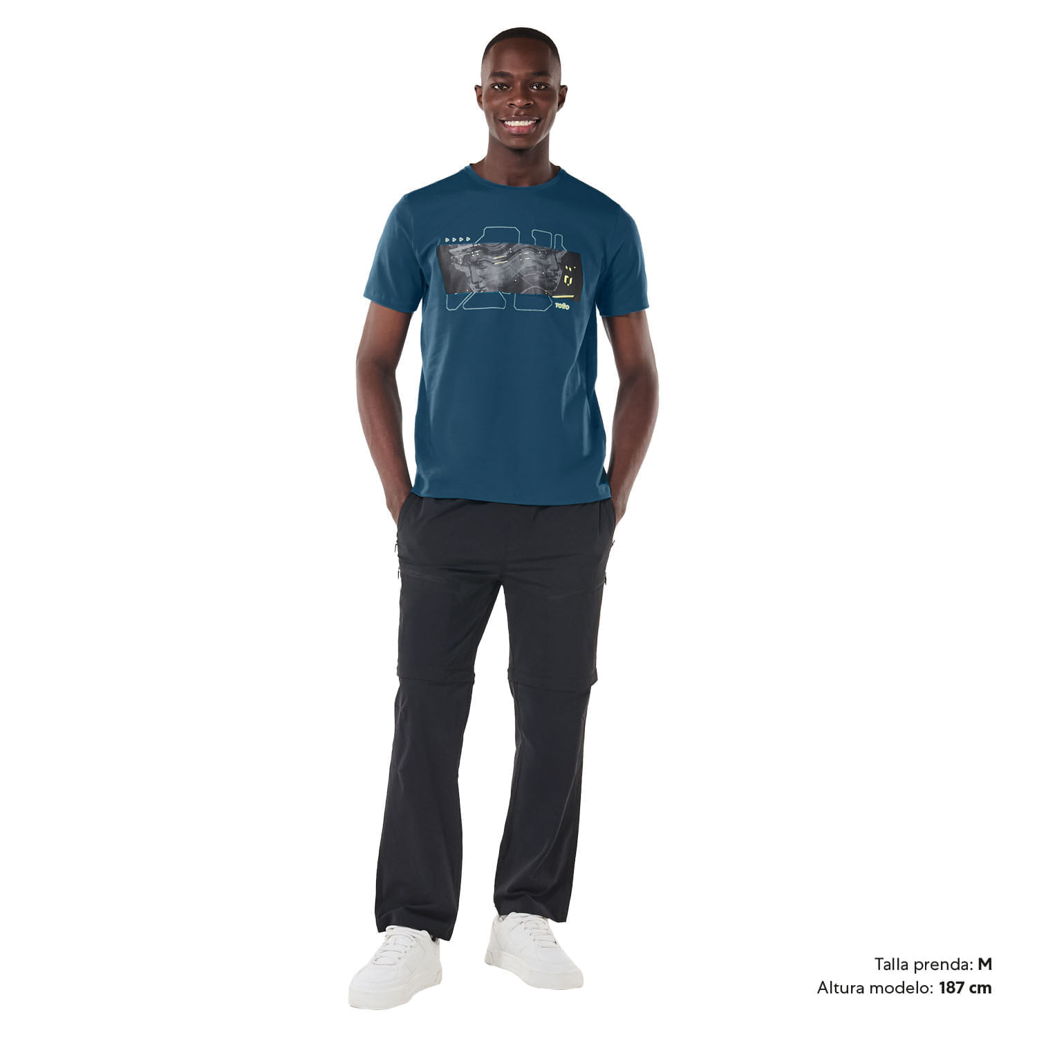 Camiseta para Hombre Primen Xxl Azul