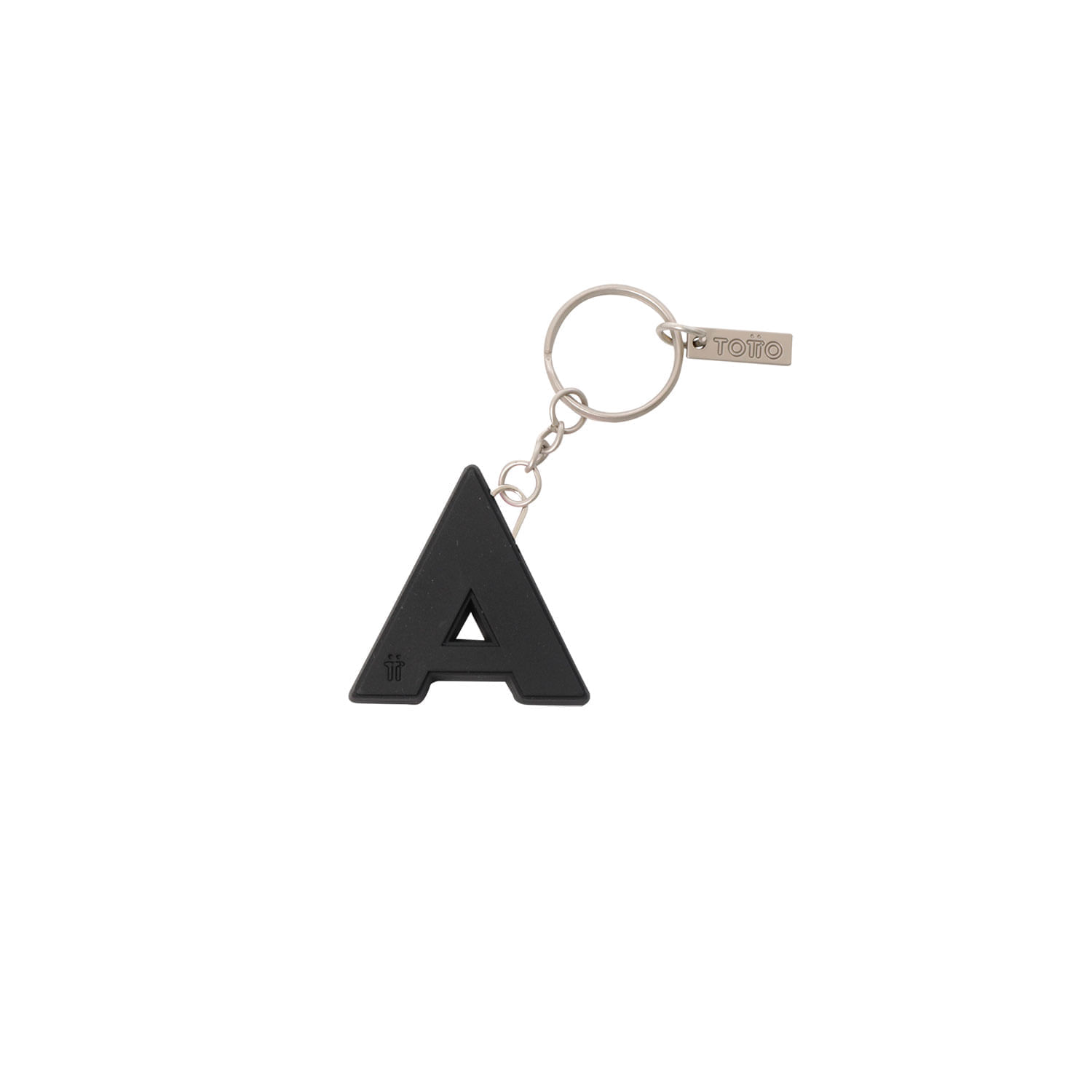 Llavero de Goma Abc color Negro