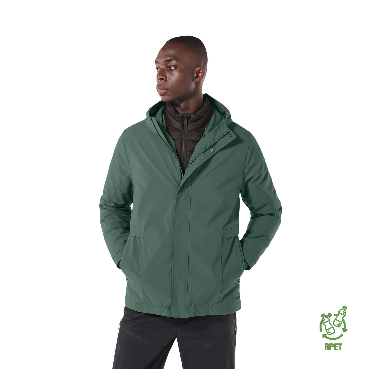 Chaqueta para Hombre Acolchada Maubois 3 En 1 Xxl Verde