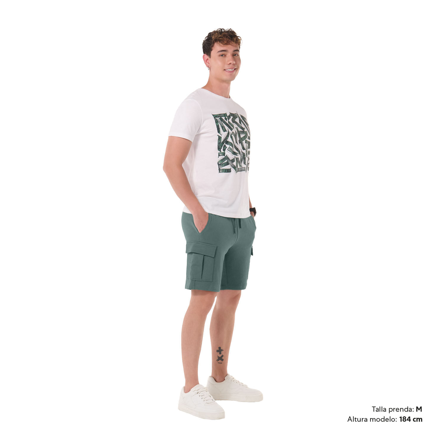 Bermuda casual Madeira Hombre Xxl Verde