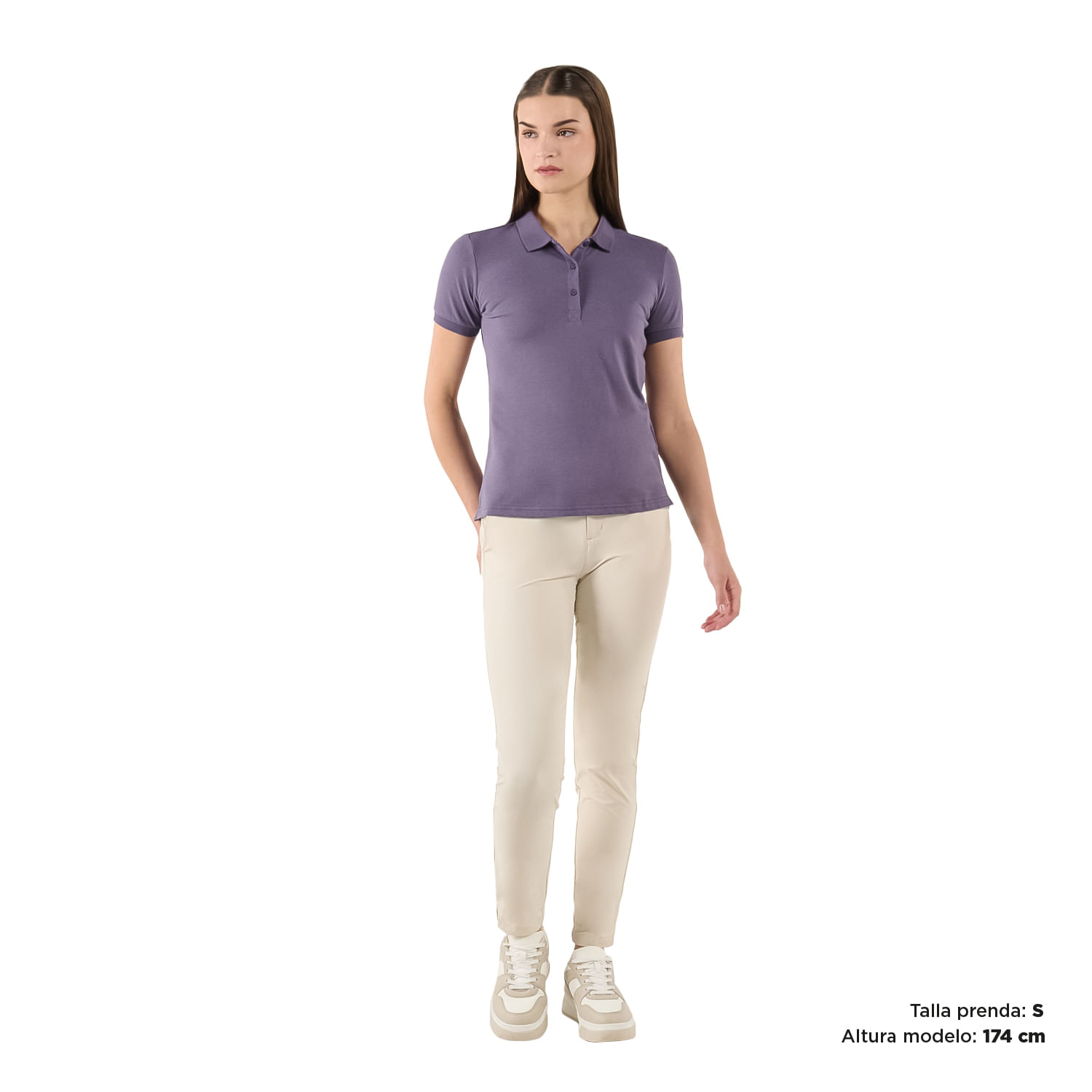 Camisa Polo Masara para Mujer Morada