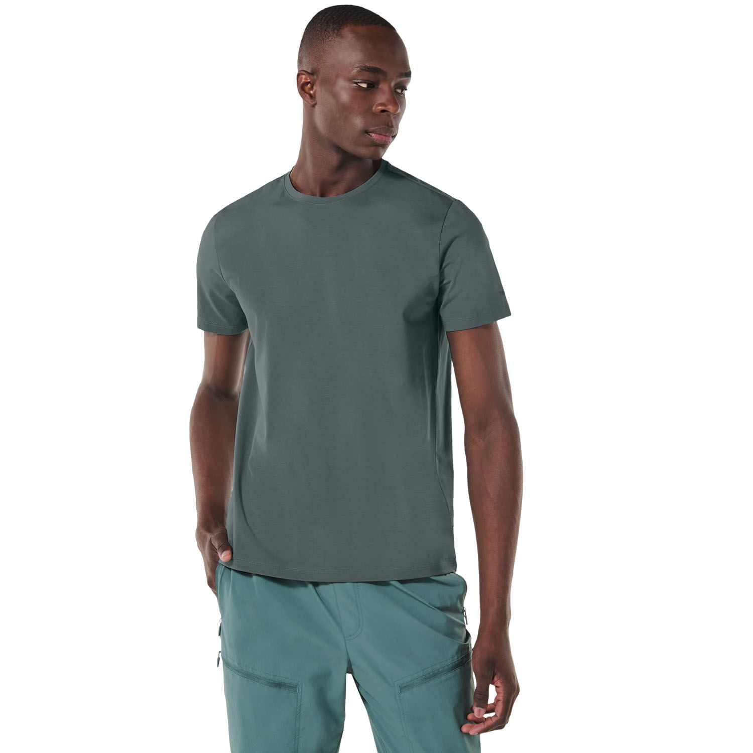 Camiseta Cuello Redondo para Hombre Manne Verde Xxl