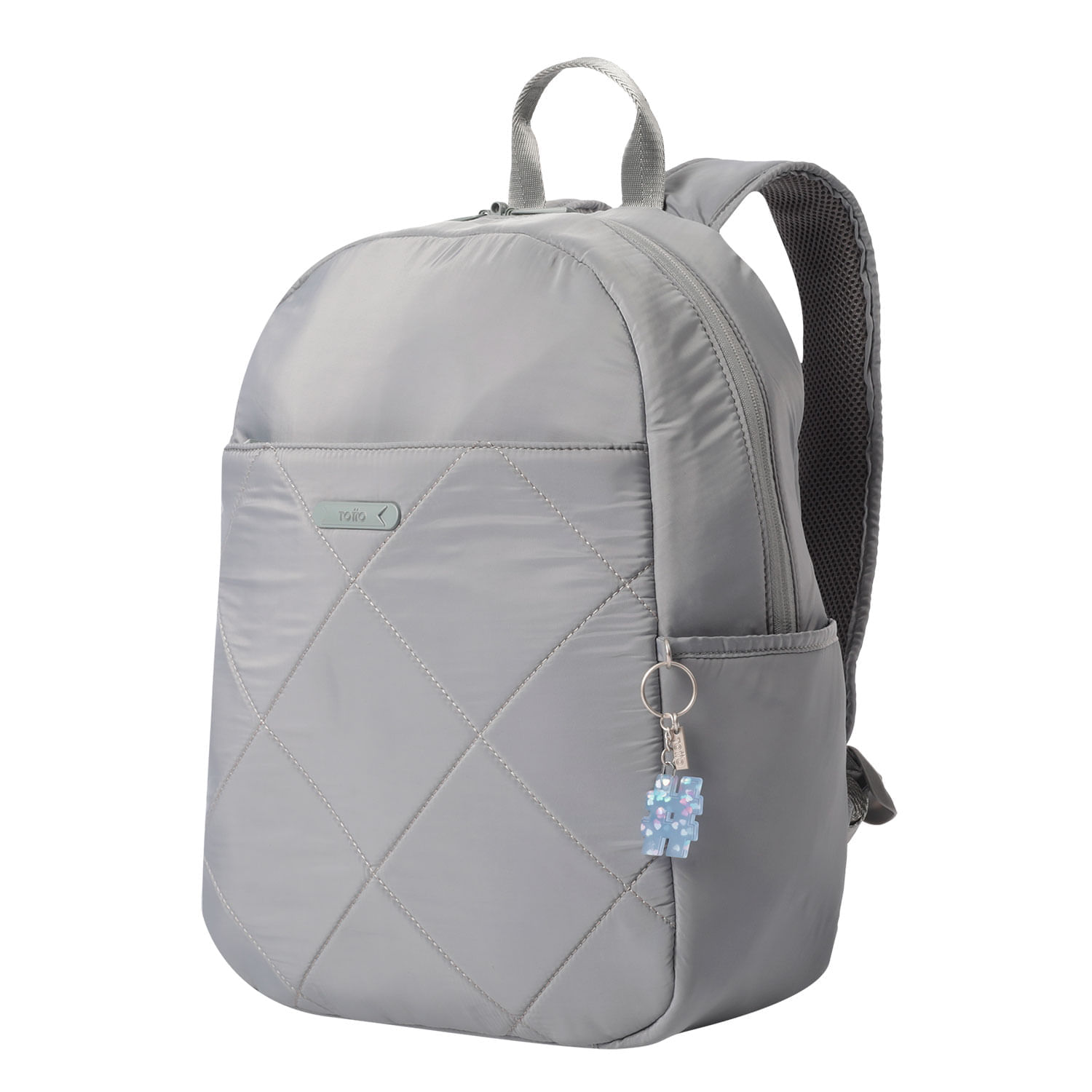 Llavero de Goma Abc color Blanco