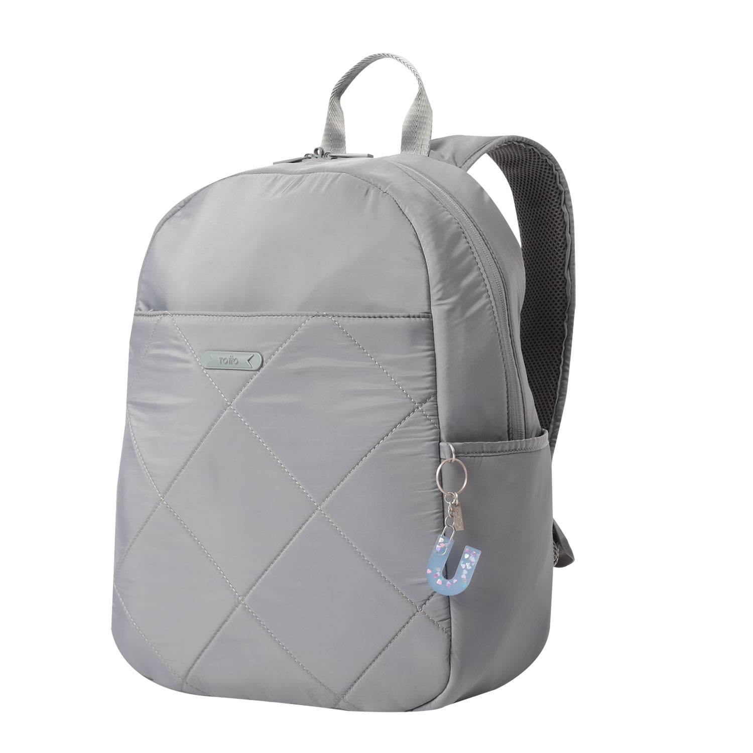 Llavero de Goma Abc color Blanco