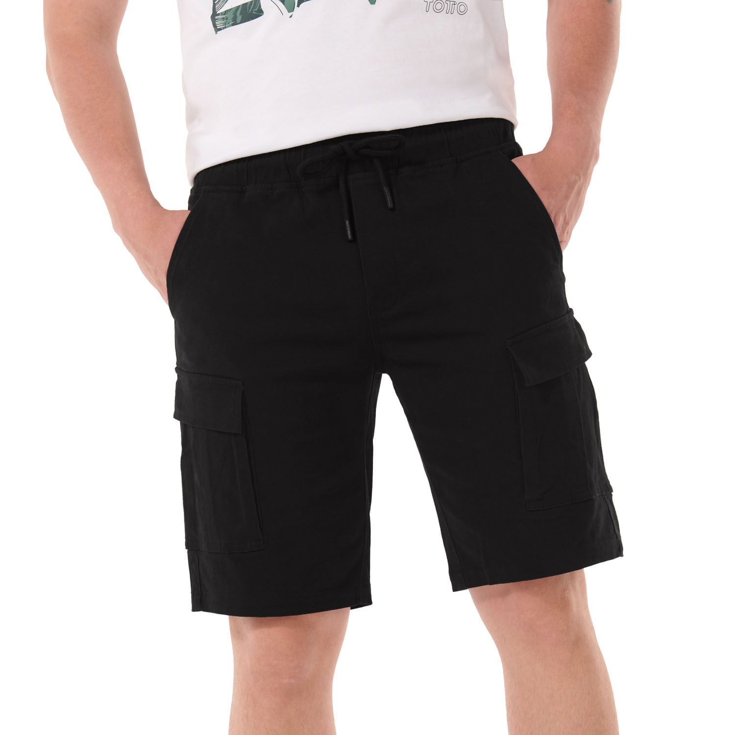 Bermuda Cargo para Hombre Insular Xxl Negra