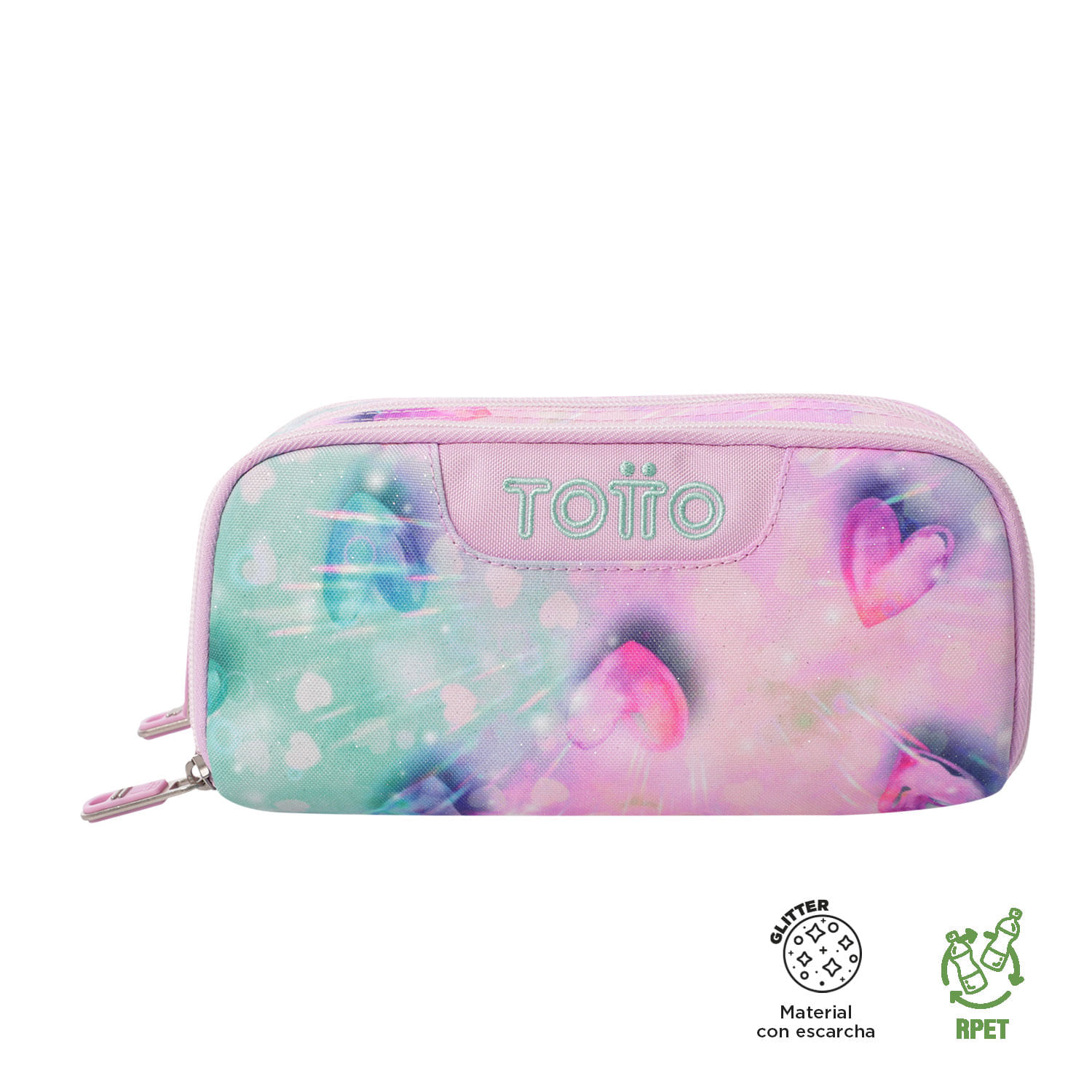 Cartuchera Multiuso Cinta Glitter Rosado Mujer
