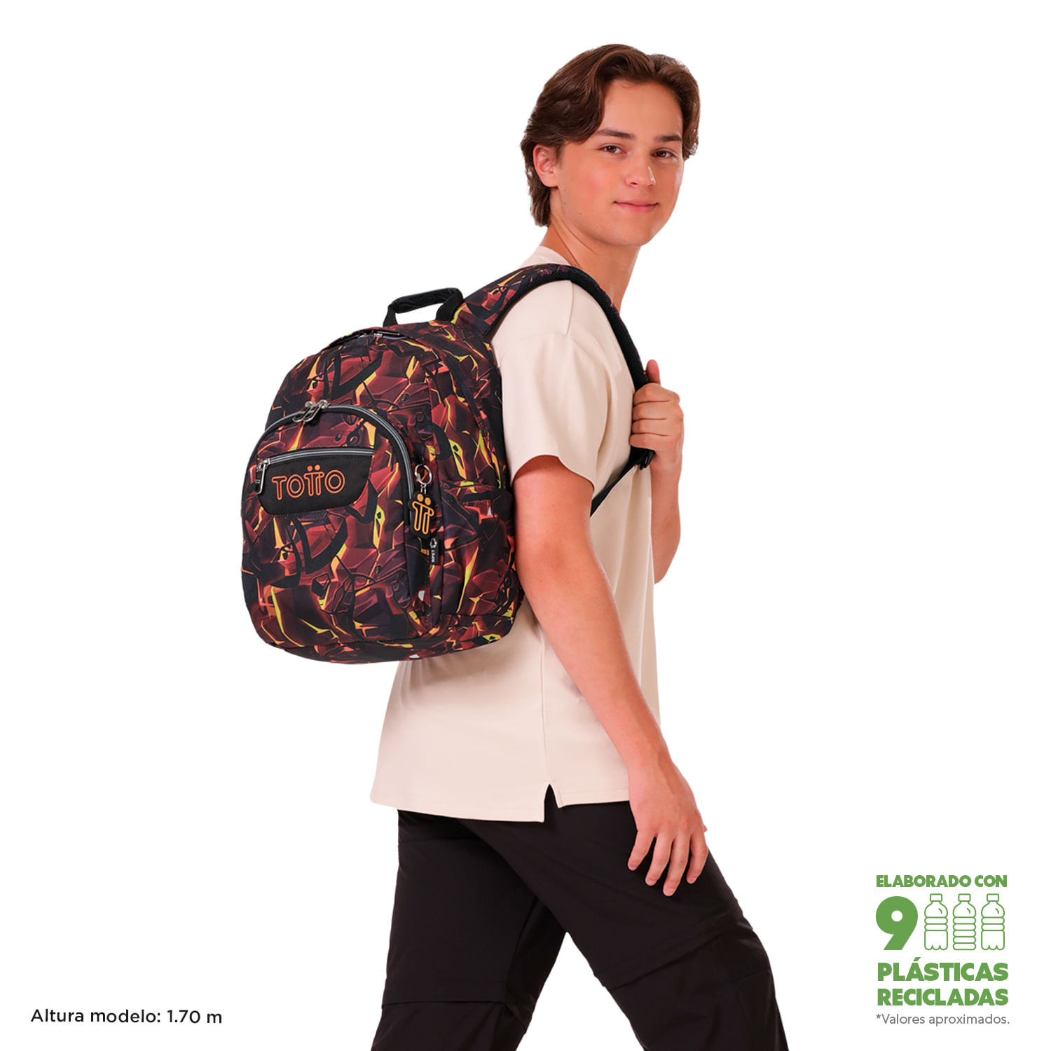 Morral Universitario Gommas Porta PC 13" Gris Hombre