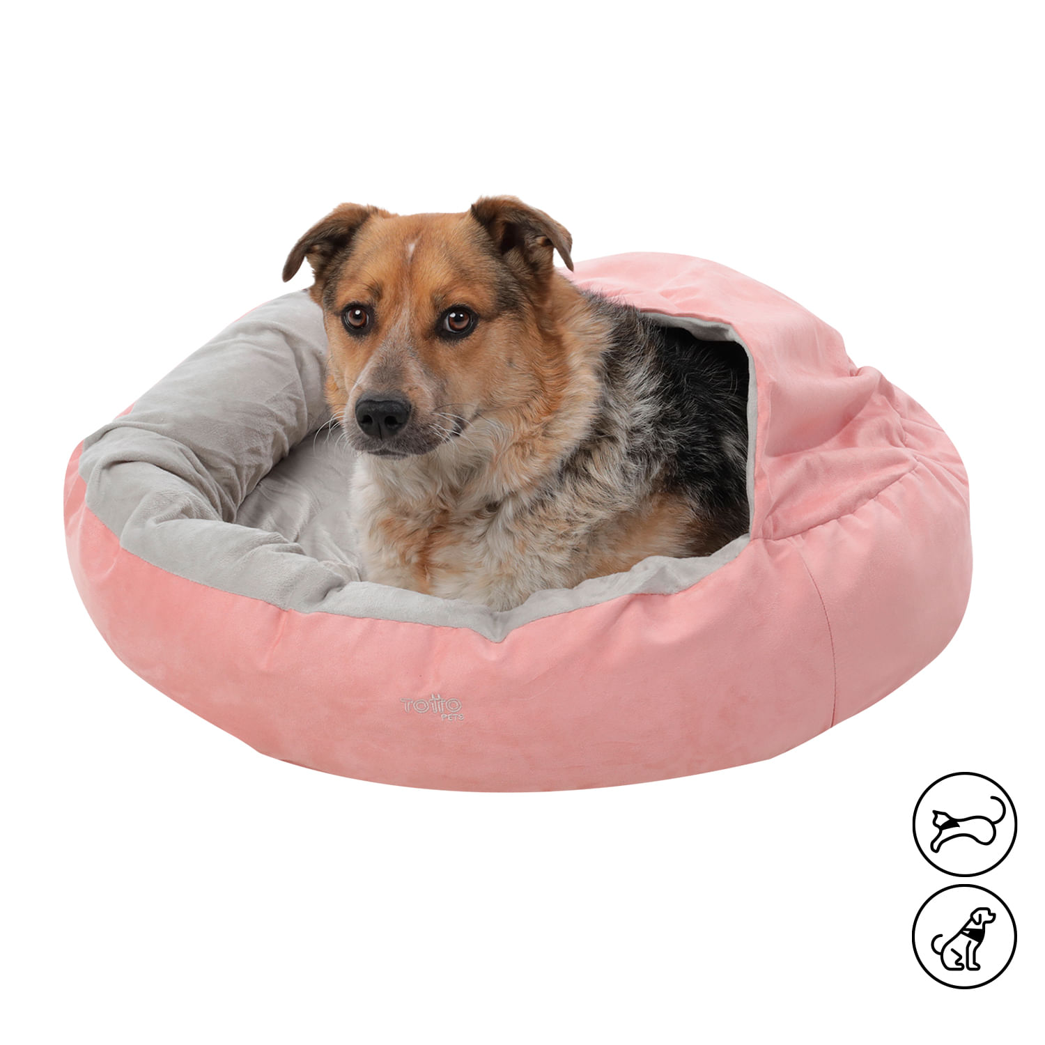 Cama para Perro Alpha M Rosada