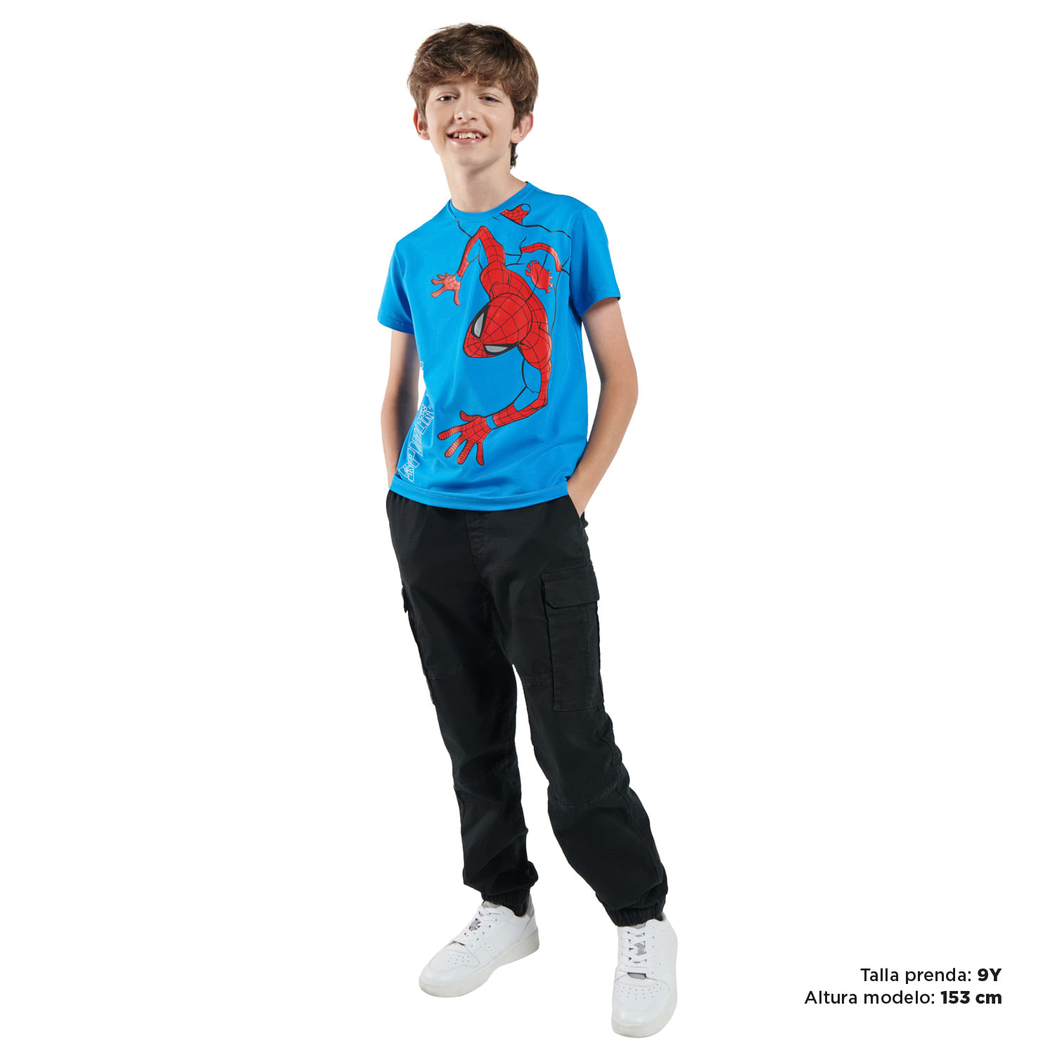 Camiseta para Niño Spiderman City Azul