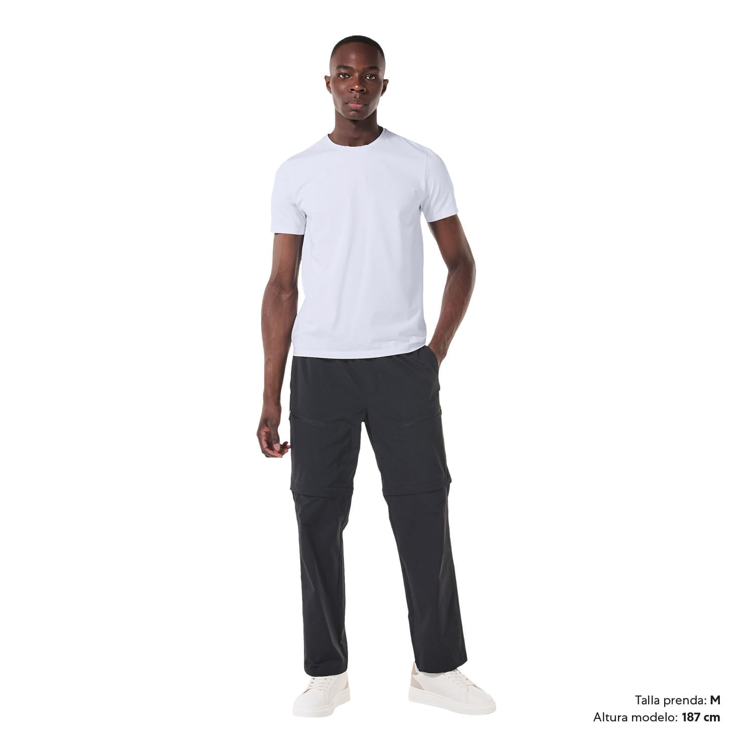 Camiseta Cuello Redondo para Hombre Manne Blanca Xxl