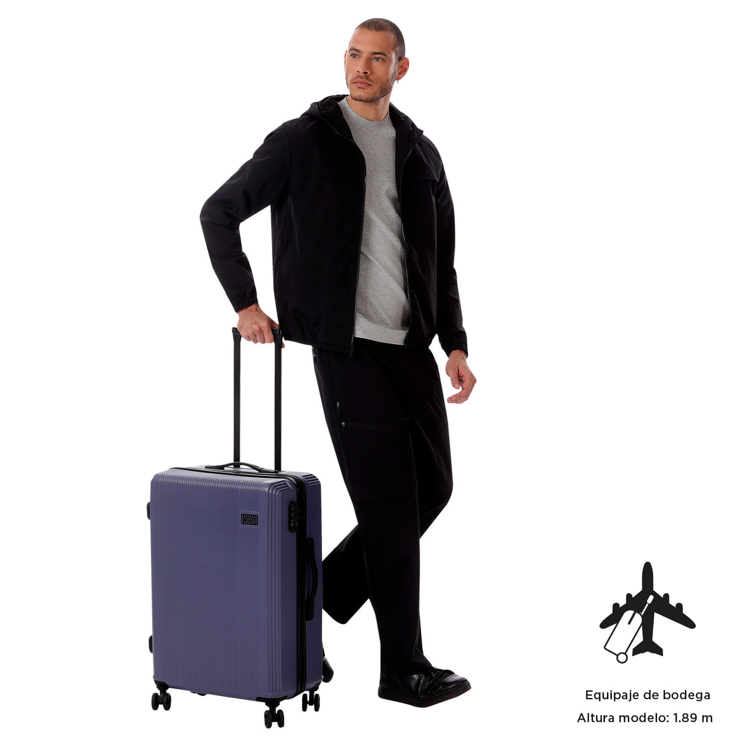 Maleta de Viaje Mediana 360 Sko 23 kilos Azul