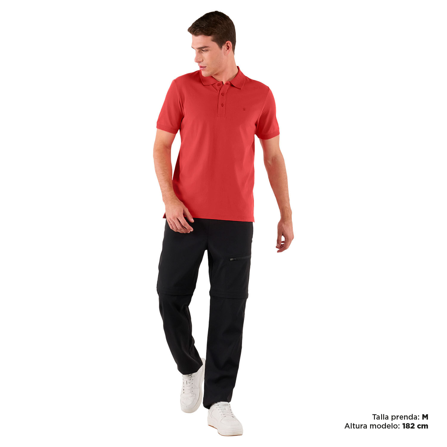 Camisa Polo Youngpolo para Hombre Roja