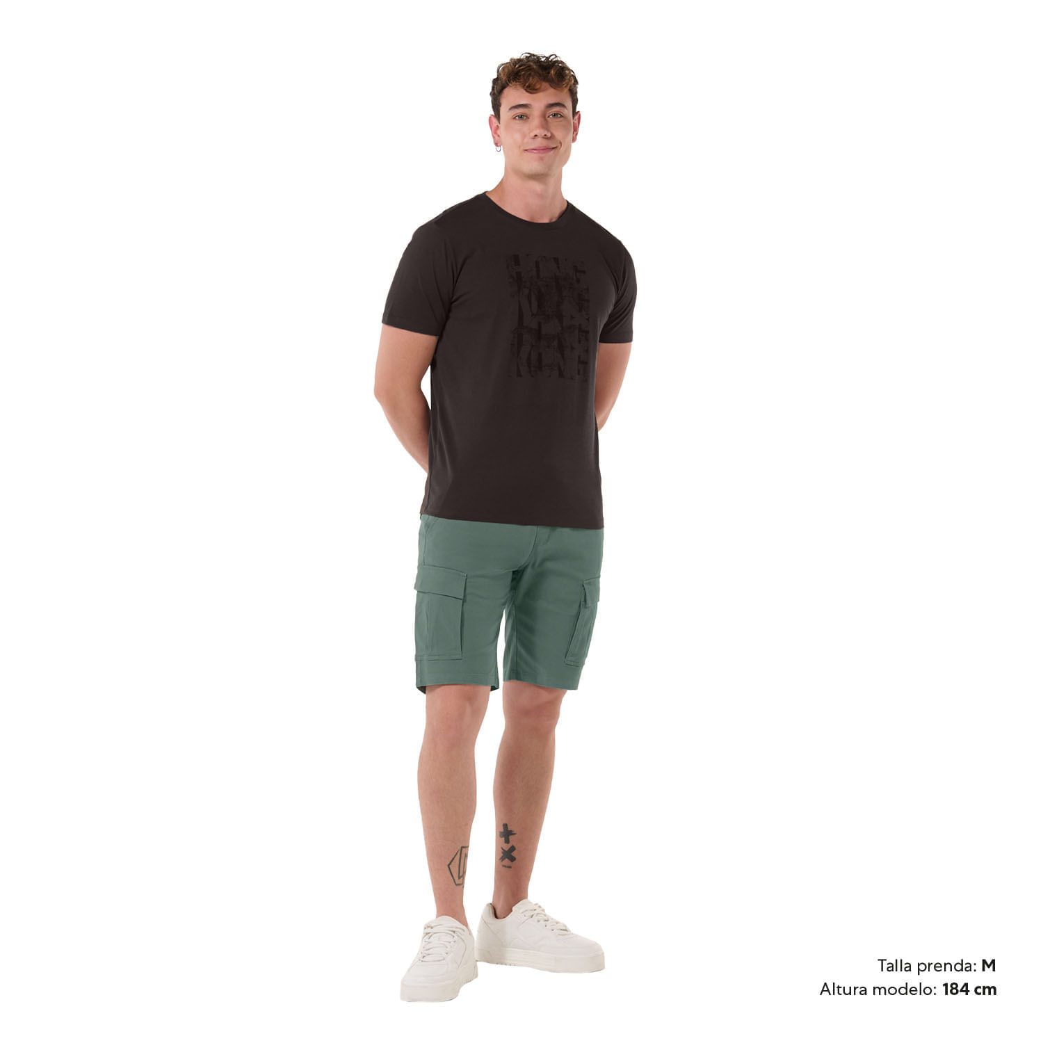 Bermuda Cargo para Hombre Insular Xxl Verde