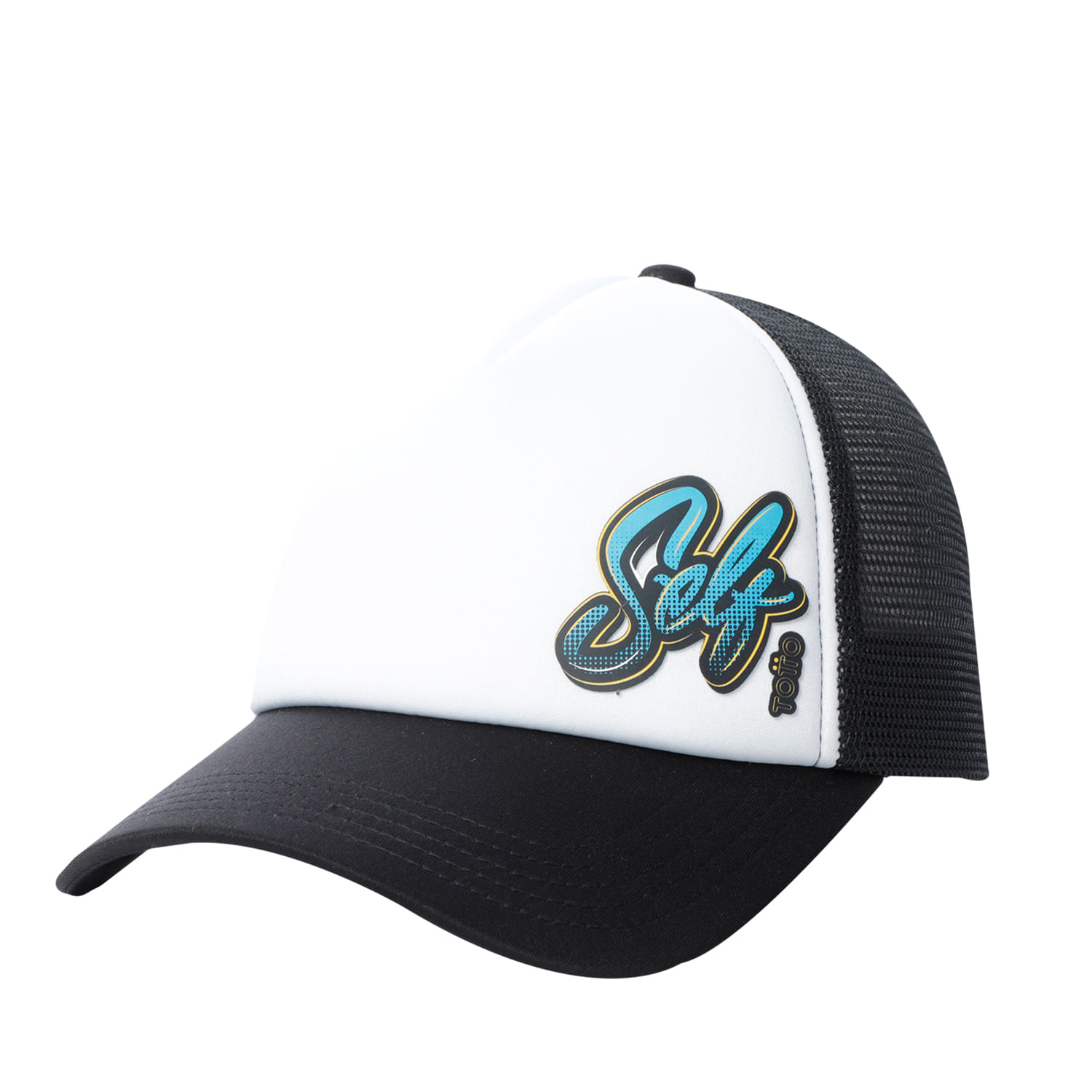 Gorra Camionera para Hombre Atlasy color Blanca/Negra