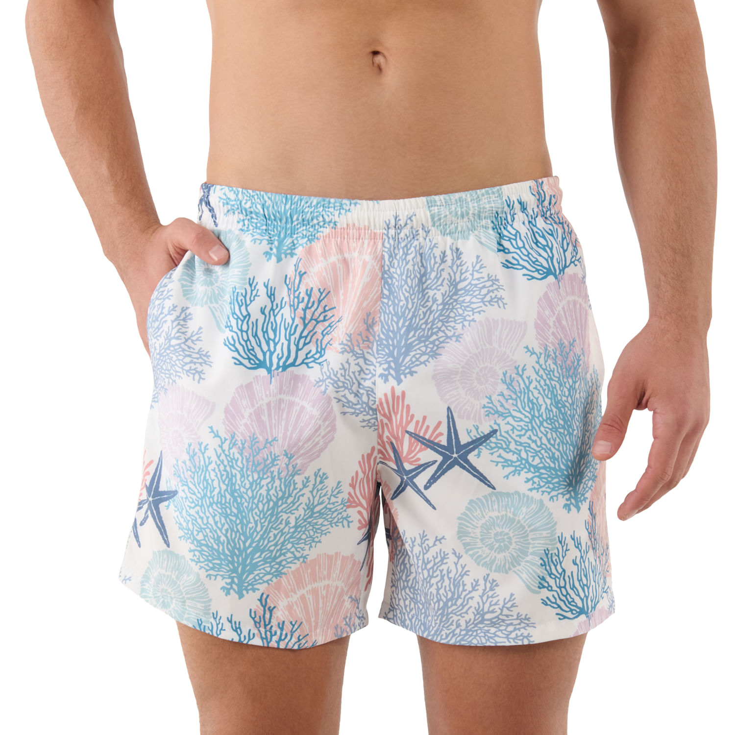 Pantalón Estampada Lown Hombre Blanca