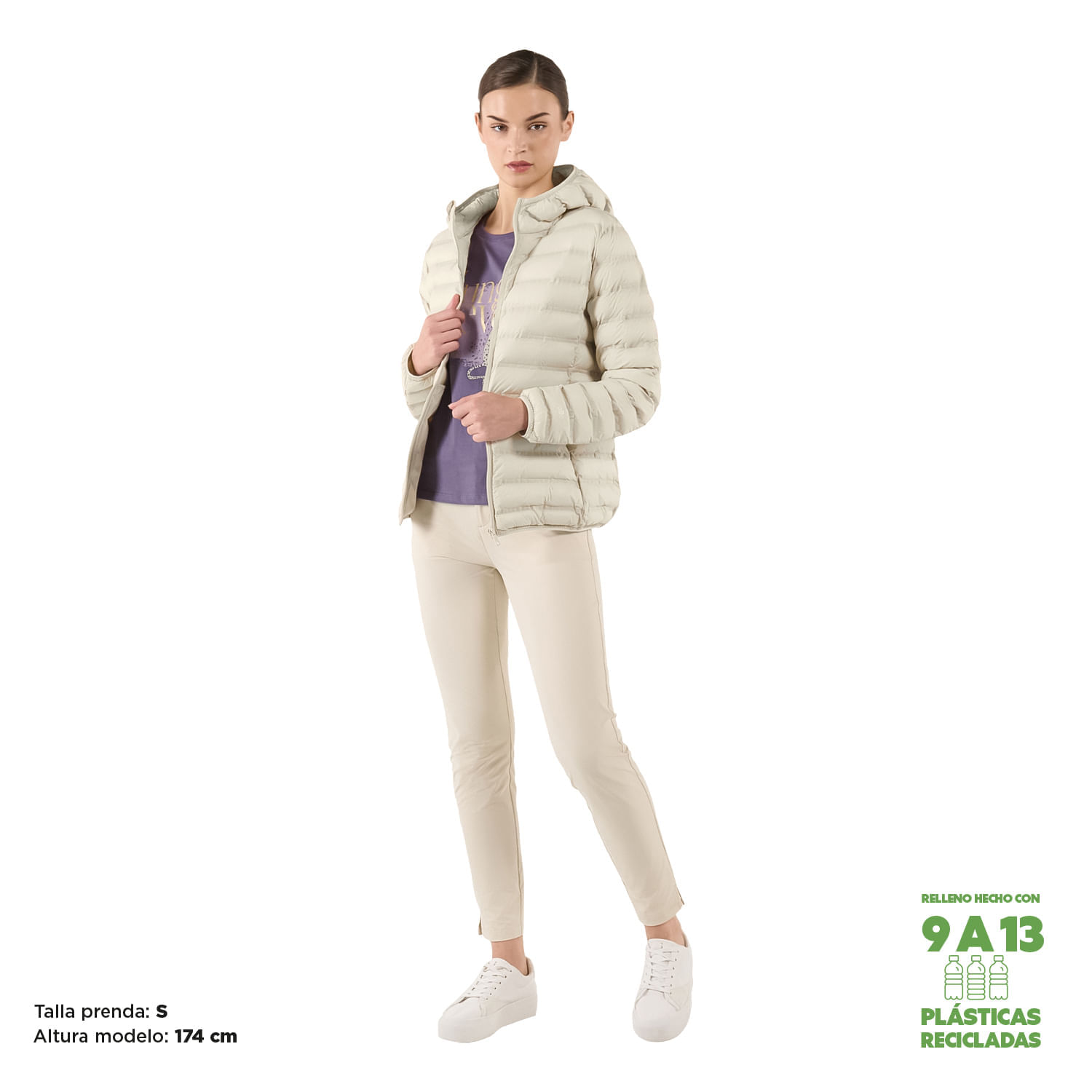 Chaqueta para Mujer Colorfull Pro Beige