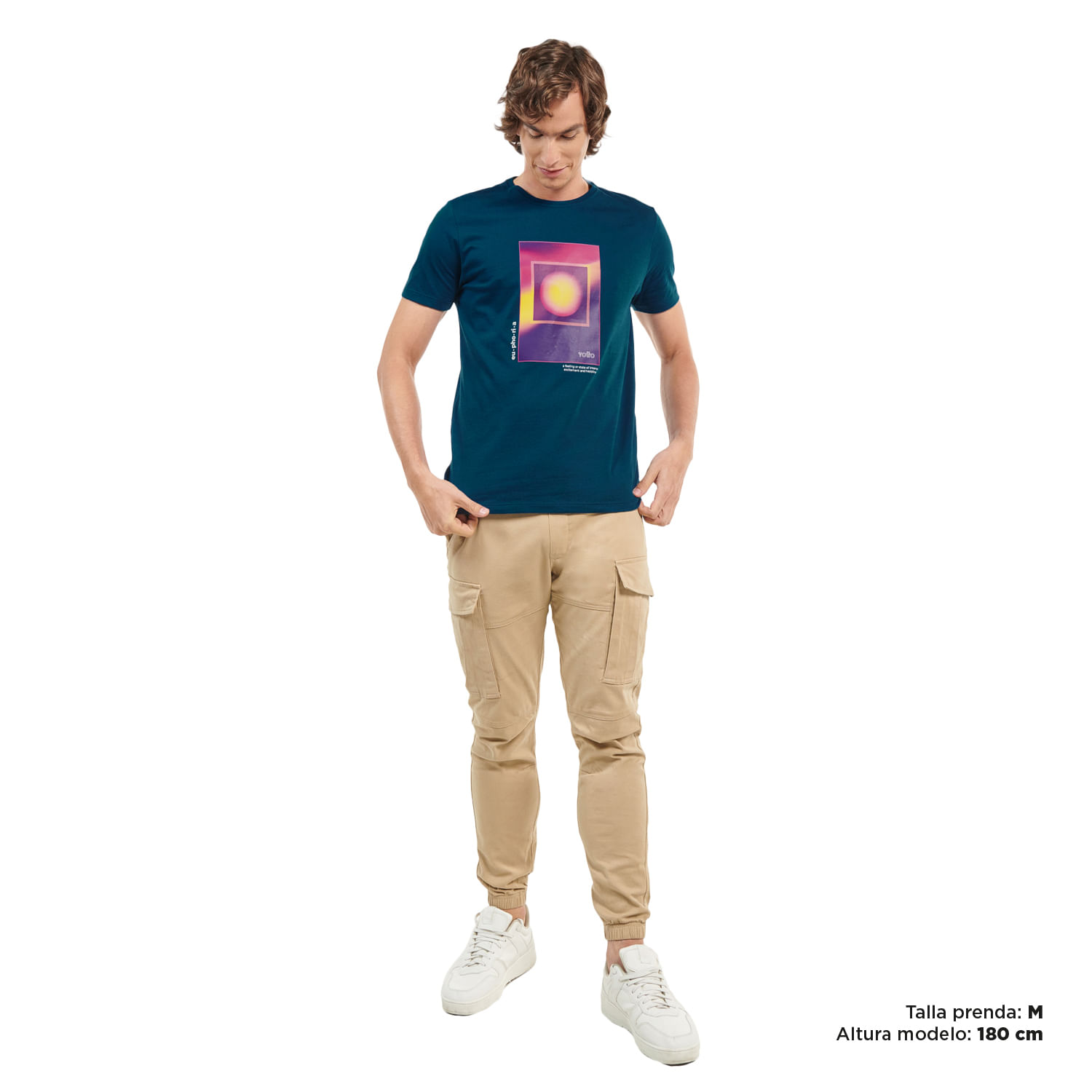 Camiseta para hombre azul Mozartpro XXL