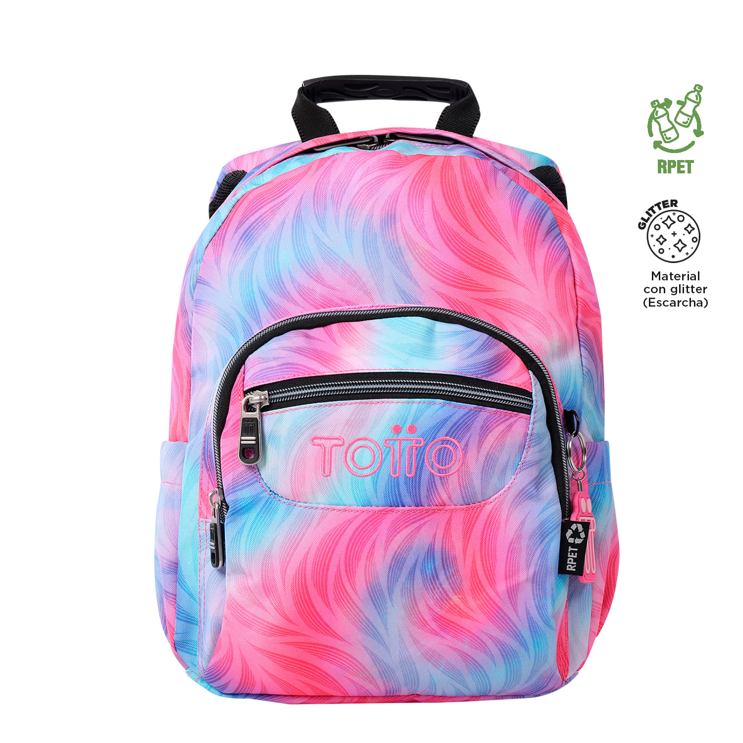 Kit Escolar Morral Tempera y Cartuchera Agapec Escarchado
