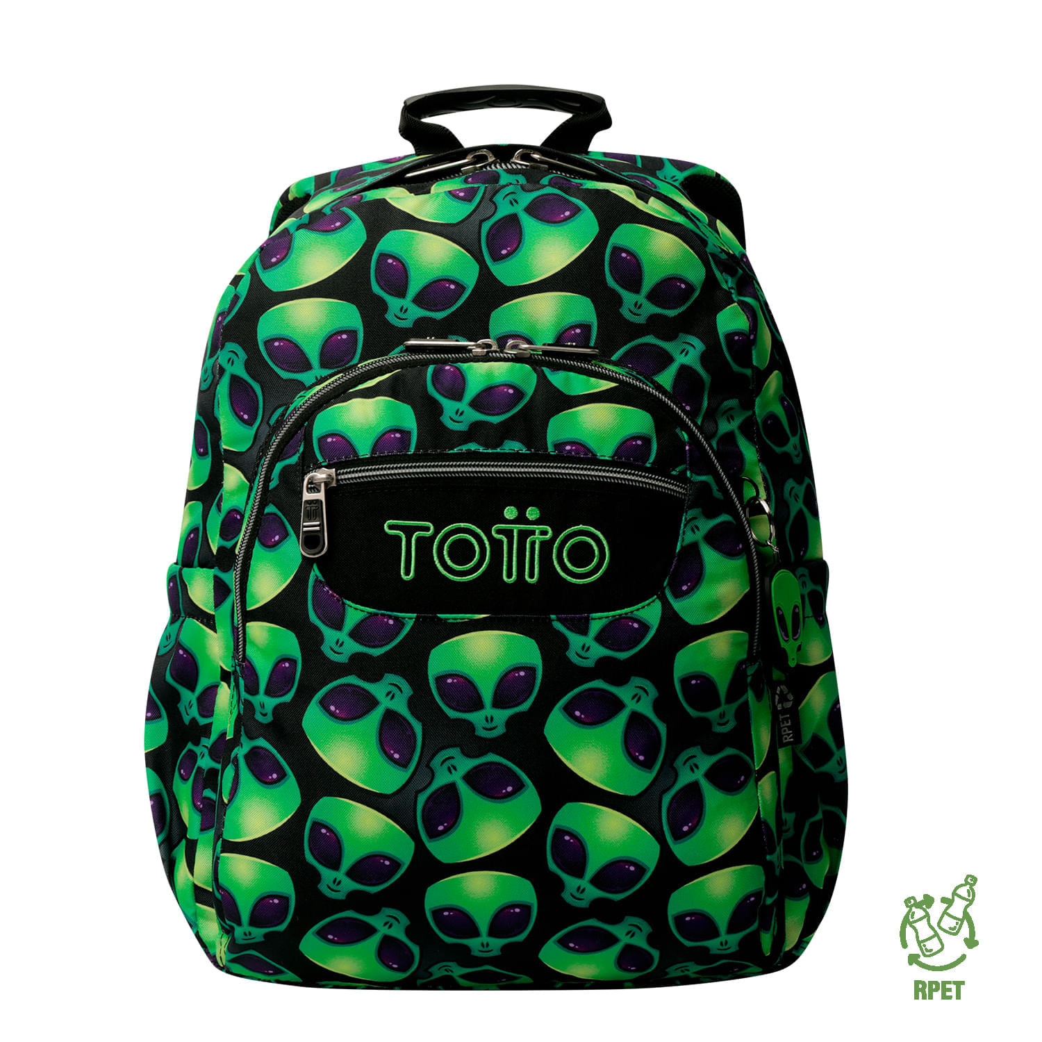 Maleta para colegio Acuarela Verde