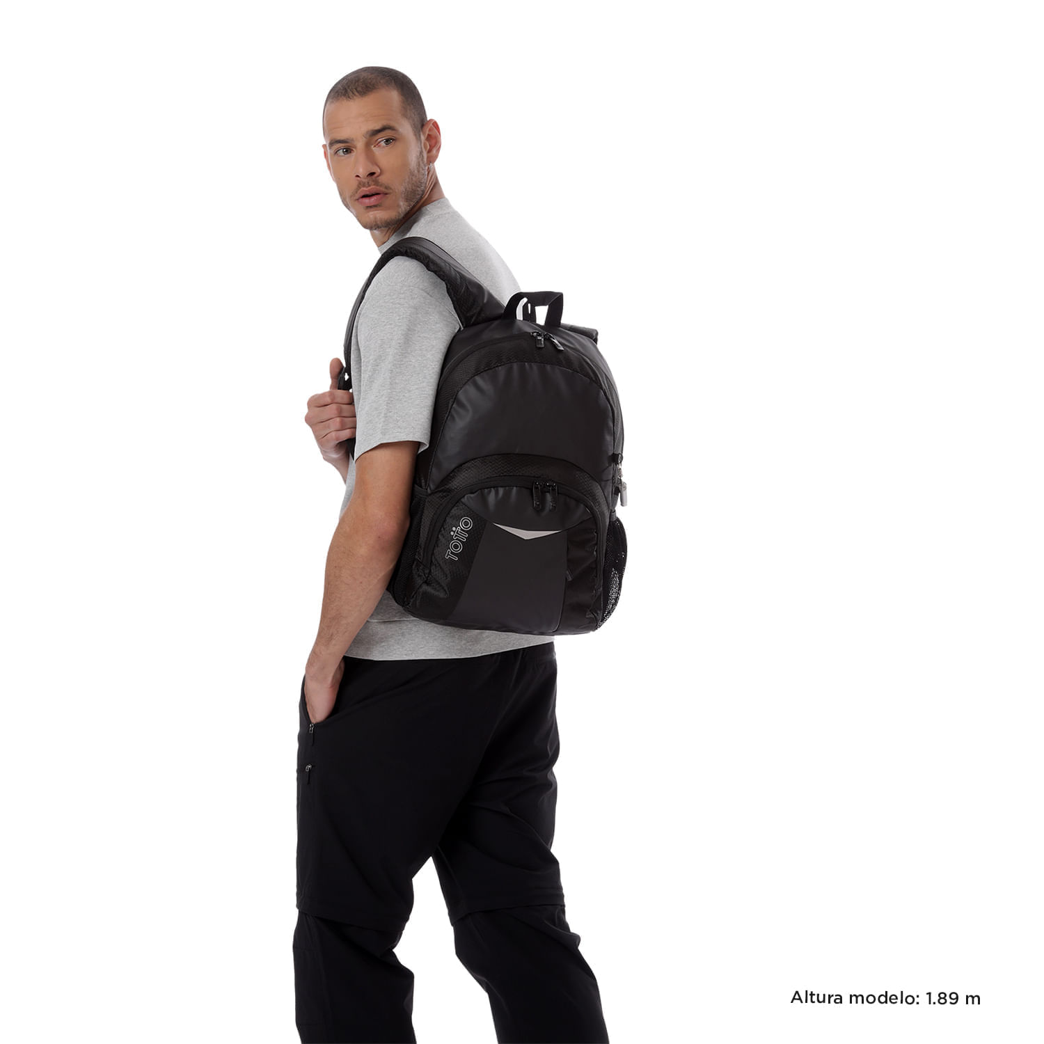 Morral Universitario Teck 2.0 Porta PC 13" Negro Hombre