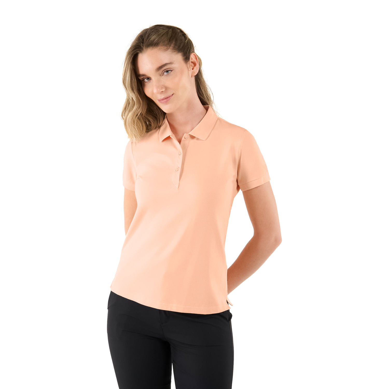 Camisa Polo Masara para Mujer Durazno